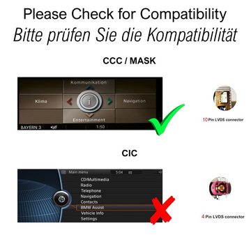 TAFFIO Für BMW E90 E91 E92 E93 CCC 10" Touchscreen Android GPS CarPlay Einbau-Navigationsgerät