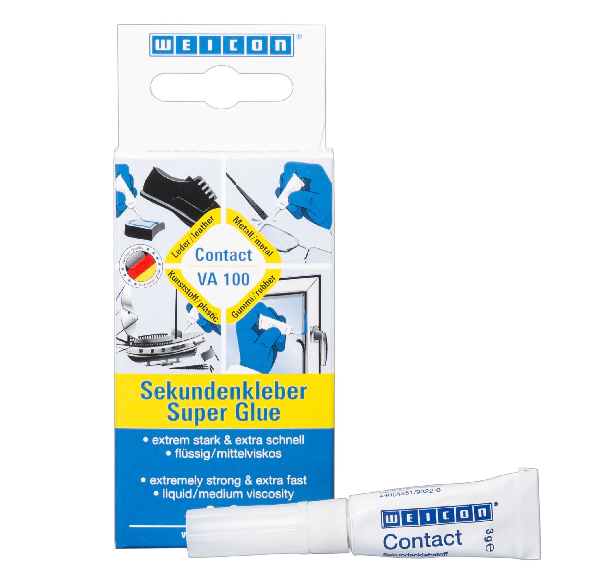 WEICON Sekundenkleber VA 100 Cyanacrylat-Klebstoff, (Flasche), günstig online kaufen