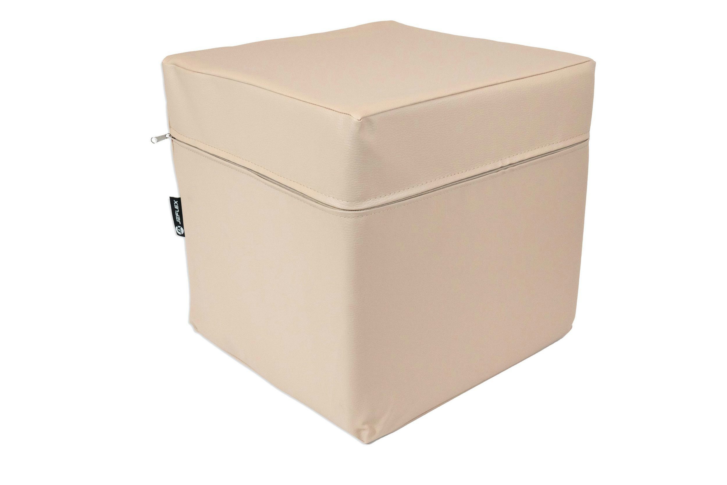 Jeflex Sitzwürfel Sitzwürfel Kunstleder 40x40x40 cm RG30