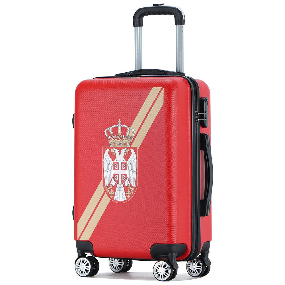 VERTICAL STUDIO Handgepäck-Trolley 20" Länder Handgepäck Koffer, mit großer Länder-Grafik auf der Vorderseite