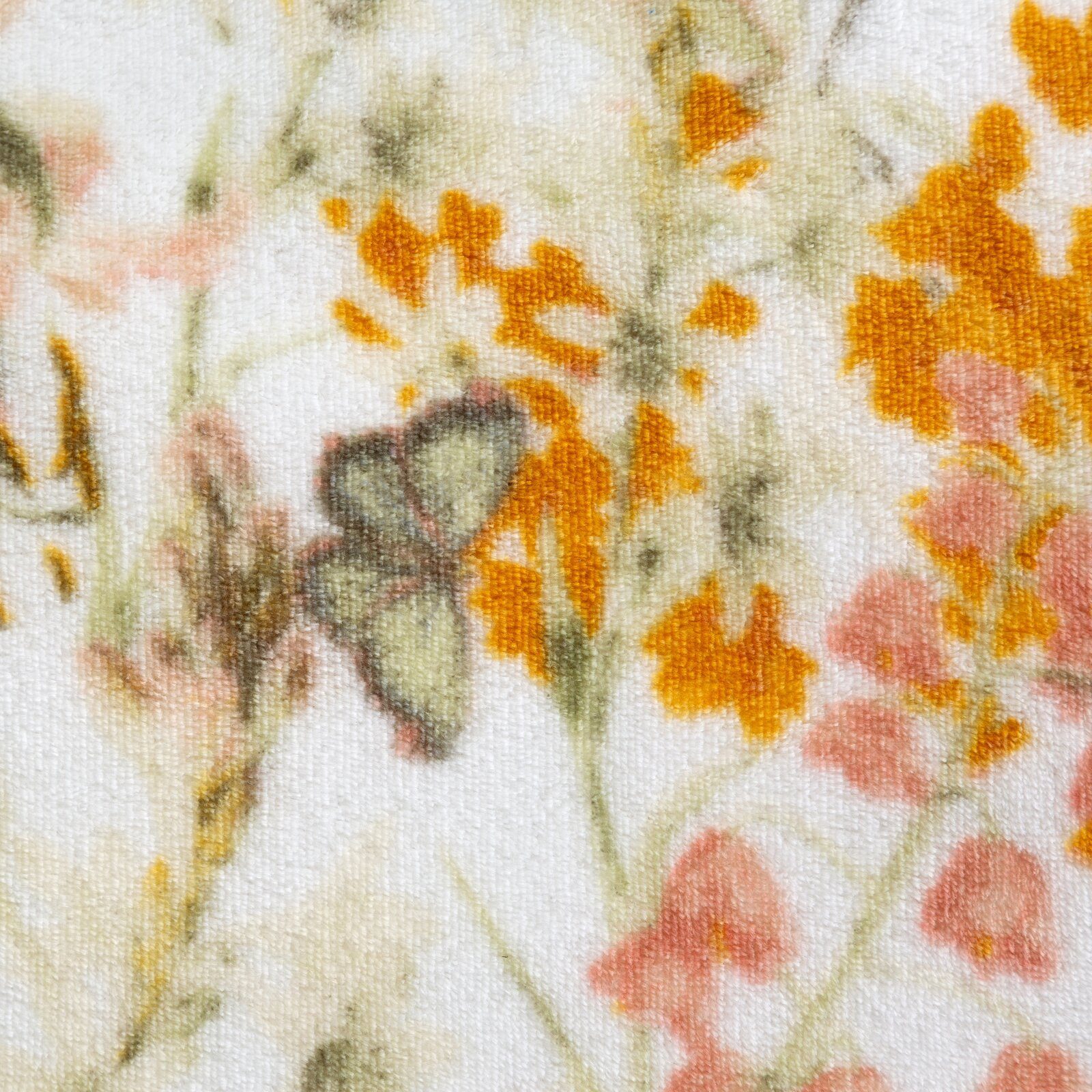 Wohndecke Spring, Eurofirany, Kuscheldecke Flanodecke mit Frühlings-Blumenmotiv 150 × 200 cm