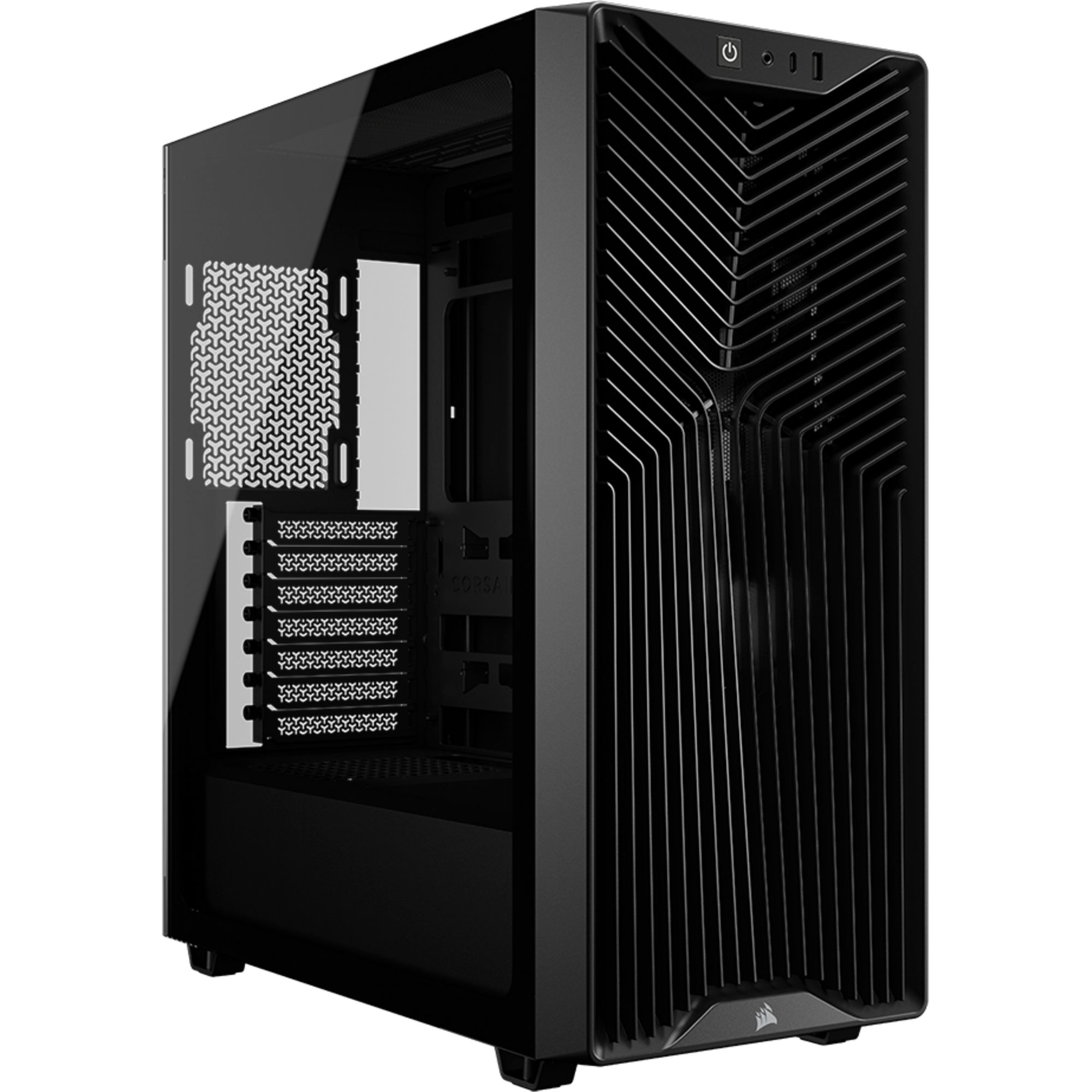 Corsair PC-Gehäuse Corsair 3200D RS Black, Tower-Gehäuse, (Tempered Glass)