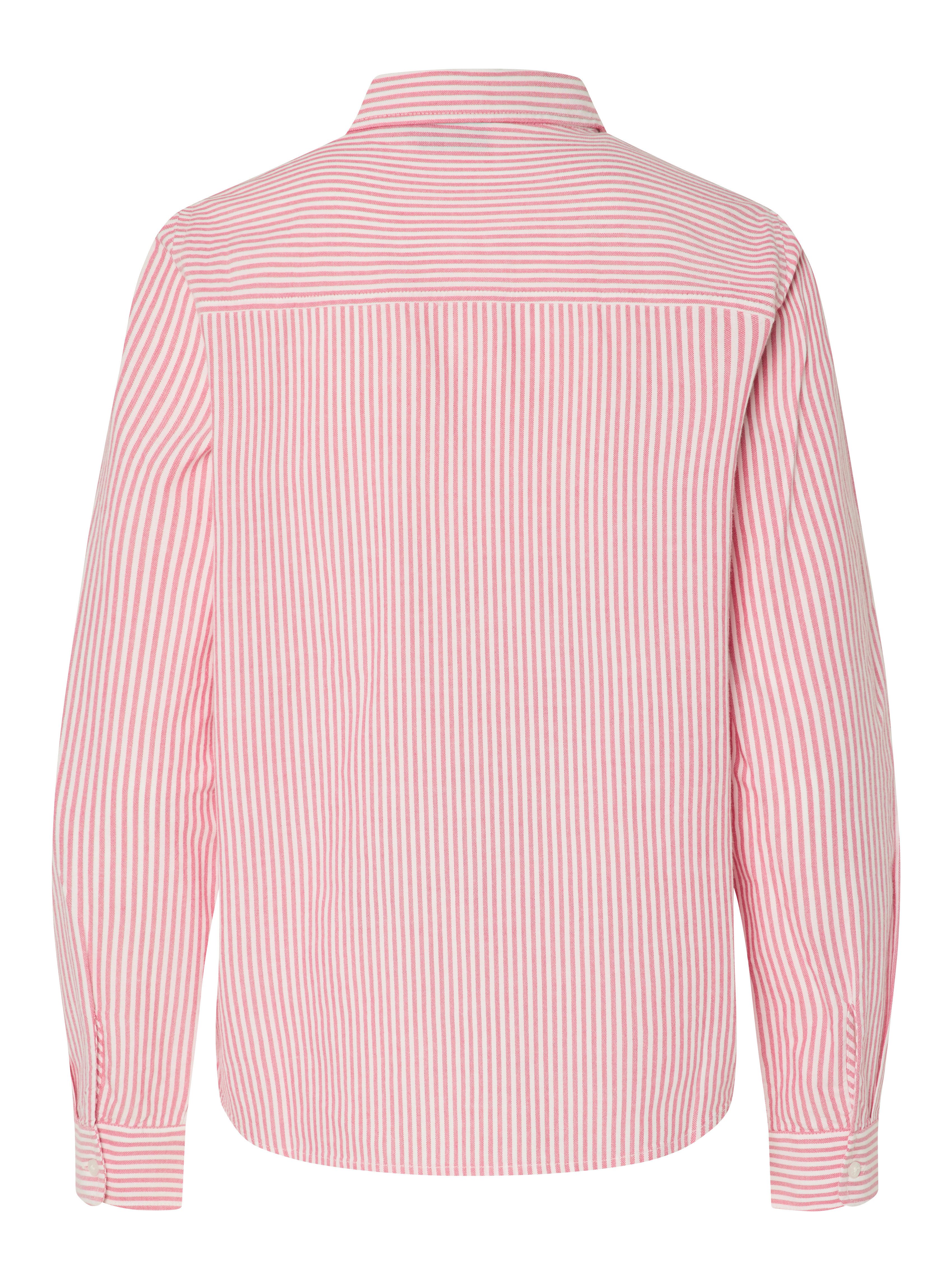 pieces Langarmbluse PCIRENE LS SHIRT WVN NOOS Baumwolle, regular fit