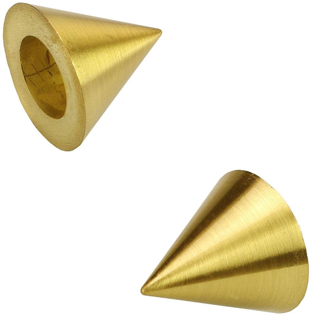 Liedeco Gardinenstangen-Endstück Cone, Gardinen, (Set, 2-St), für Gardinenstangen Ø 16 mm