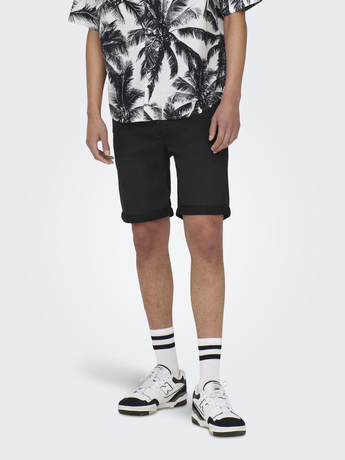 Only & Sons Herren Jeans Short ONSPLY JOG BLUE SHORTS PK 8584- Regular Fit günstig online kaufen