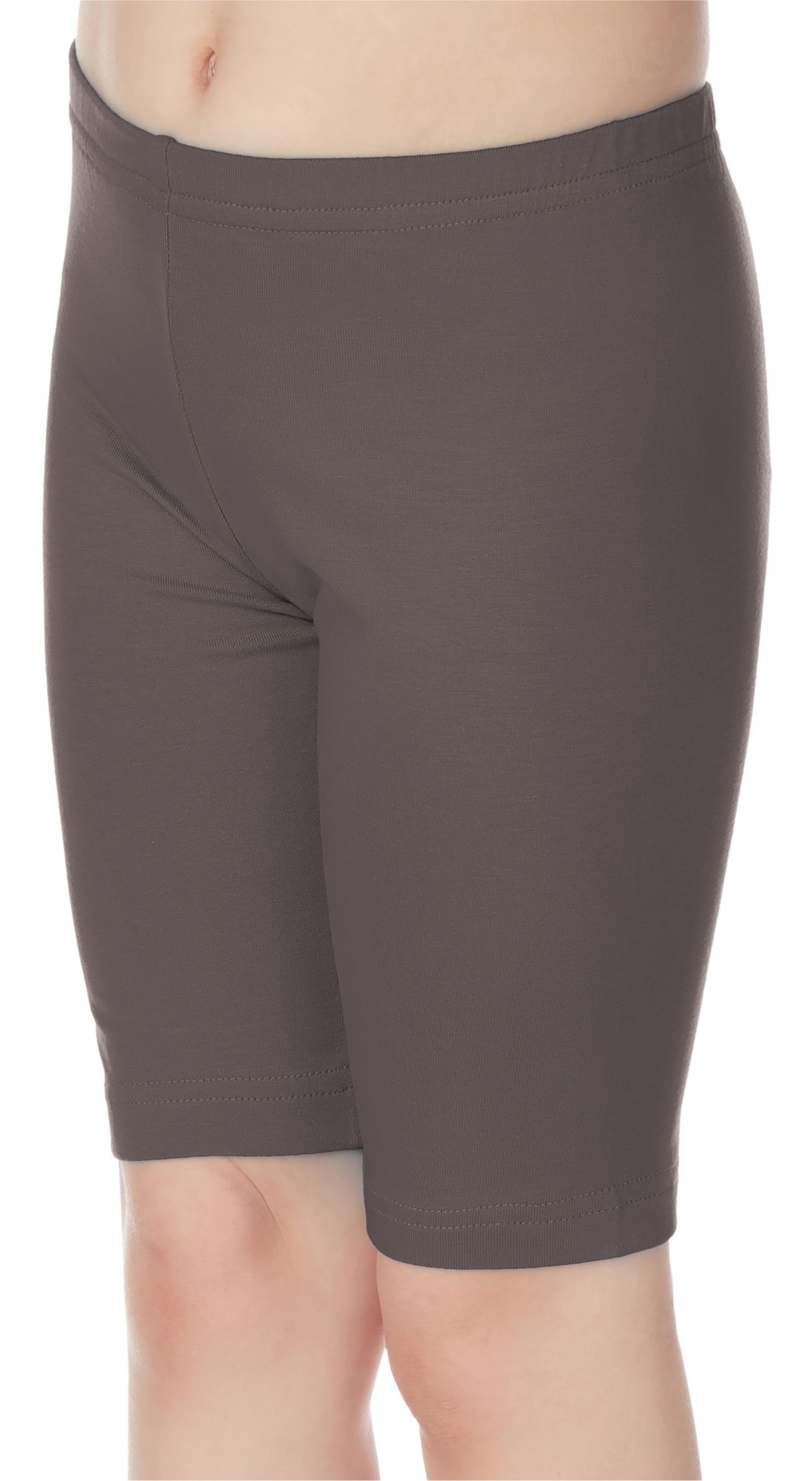 Merry Style Leggings Mädchen Kurze Leggings aus Viskose MS10-132 (1-tlg) elastischer Bund Matt Grau