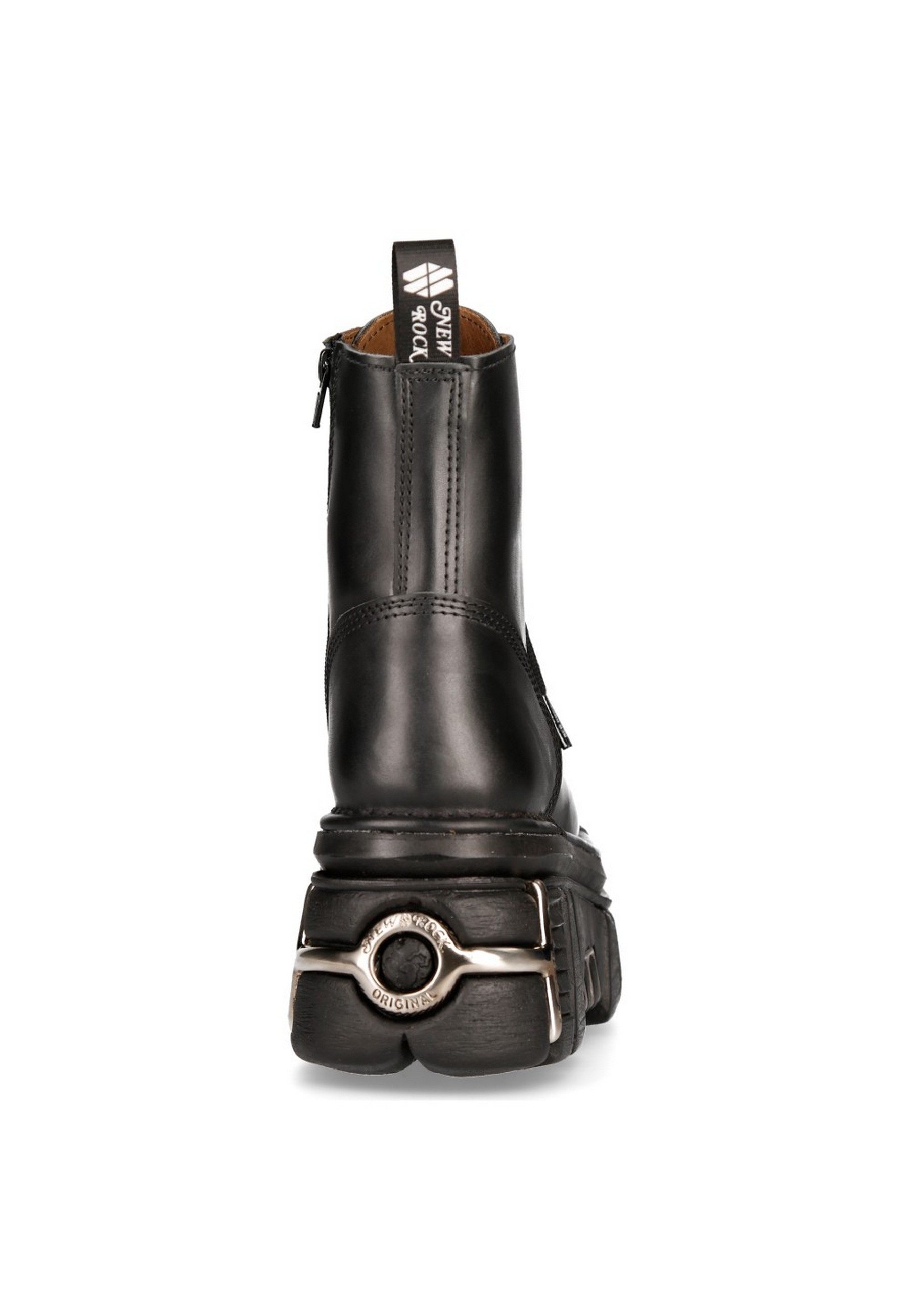 NEW ROCK M.NEWMILI083-S37 Ankleboots Goth, Punk & Biker Stil mit Plateau-Sohle