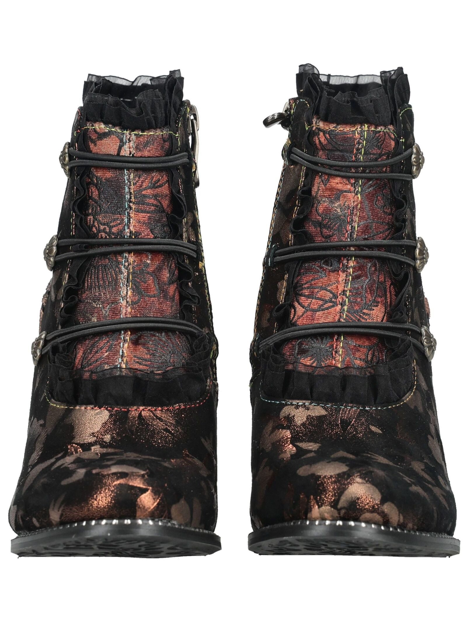 LAURA VITA LAURA VITA Stiefelette Leder/Textil High-Heel-Stiefelette