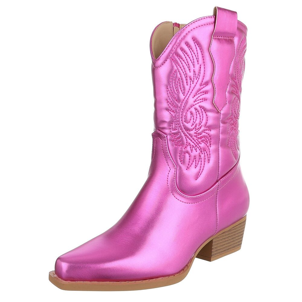 Ital-Design Cowboystiefel mit Stickdesign für Damen, günstig online kaufen
