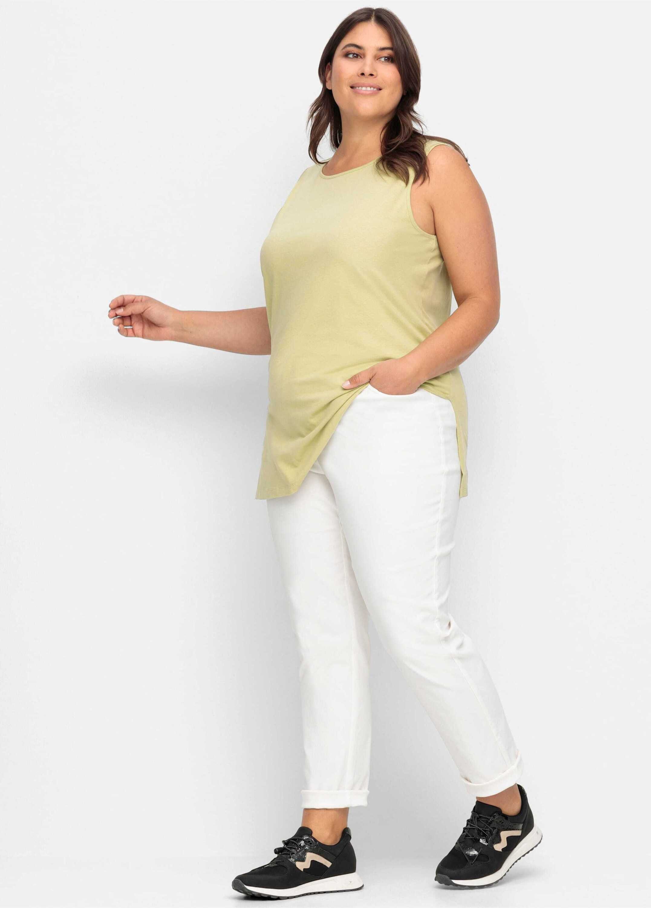 Sieh an! Shirttop Longtop Ärmellos