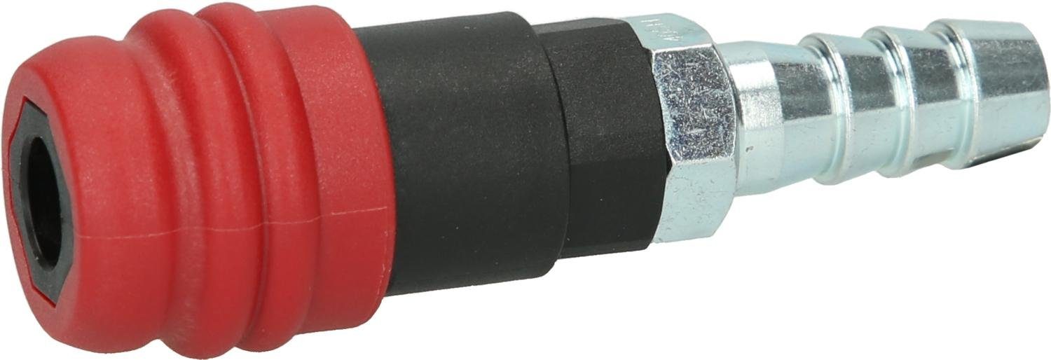 KS Tools Schlauchverbinder 2 Stufen-Druckluft-Sicherheitskupplung mit Schlauchtülle, 14,5mm