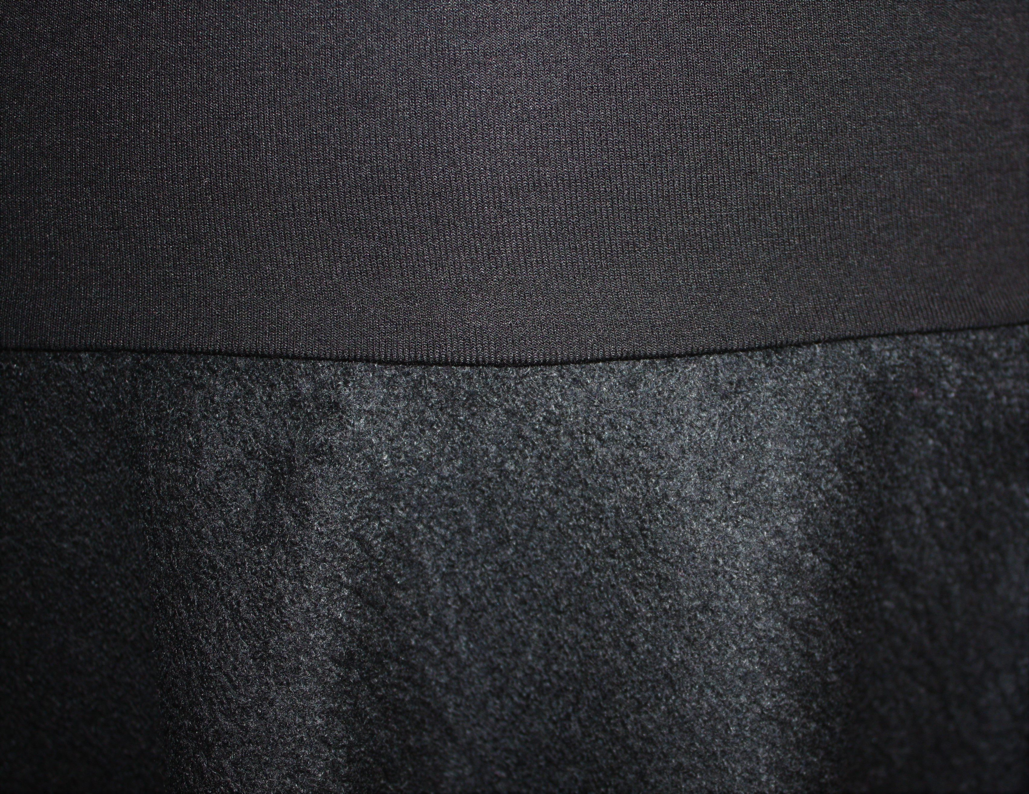 dunkle design A-Linien-Rock Wolle Loden Schwarz Weinrot Grau 57cm elastischer Bund