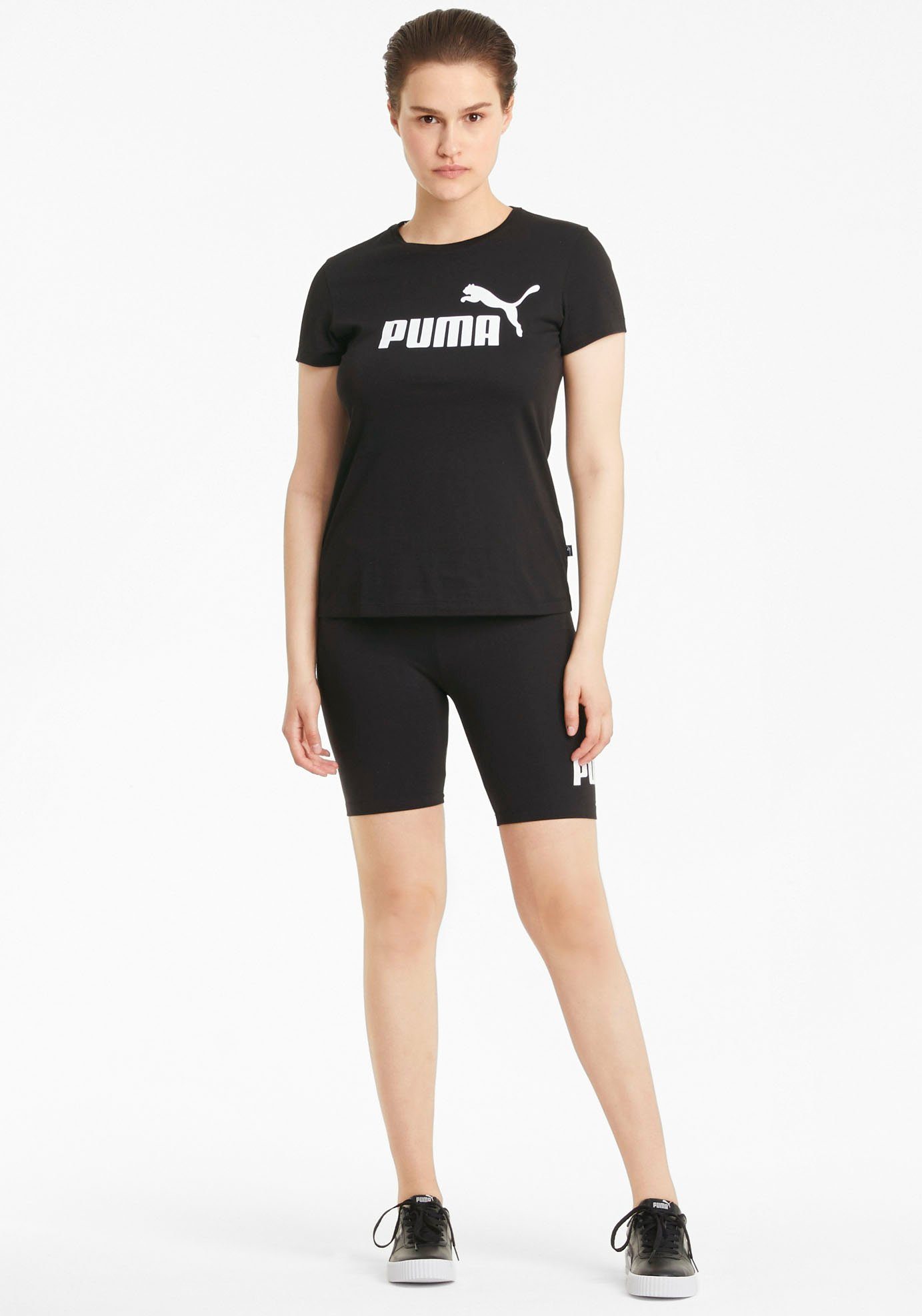 PUMA T-Shirt ESS LOGO TEE Regular Fit, Kurzarm, sportlicher Look