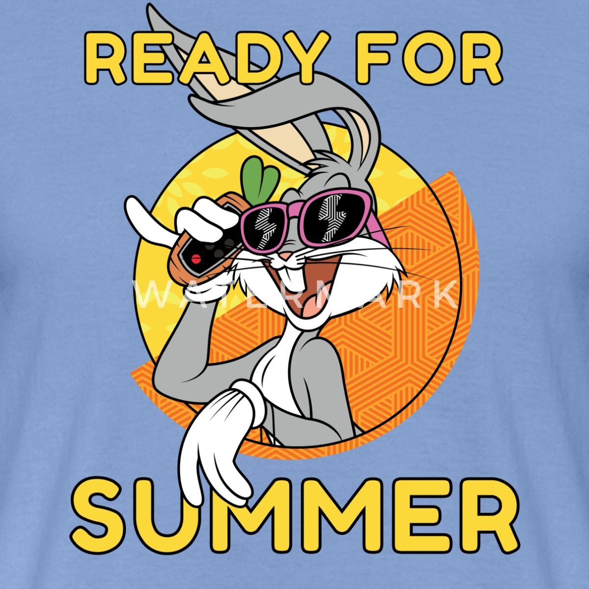 Spreadshirt T-Shirt Looney Tunes Bugs Bunny Ready For Summer Sommer Männer T-Shirt (1-tlg)