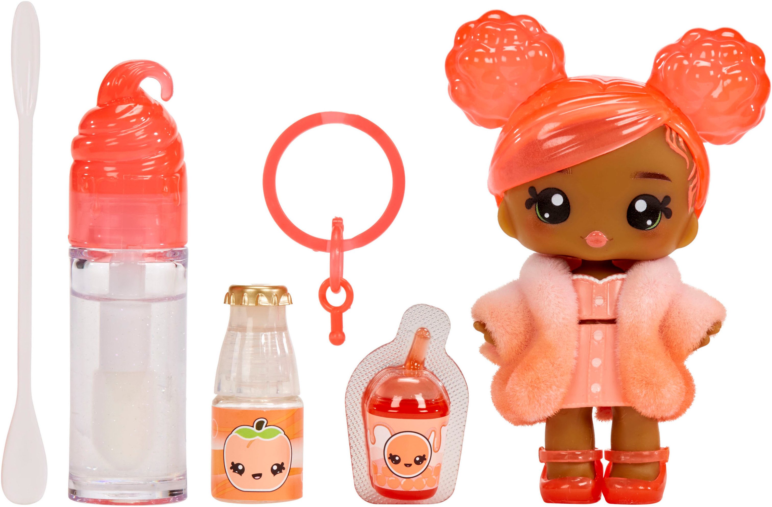YUMMILAND Minipuppe Yummiland Lipgloss Doll - Piper Peach, inklusive Schlüsselanhänger