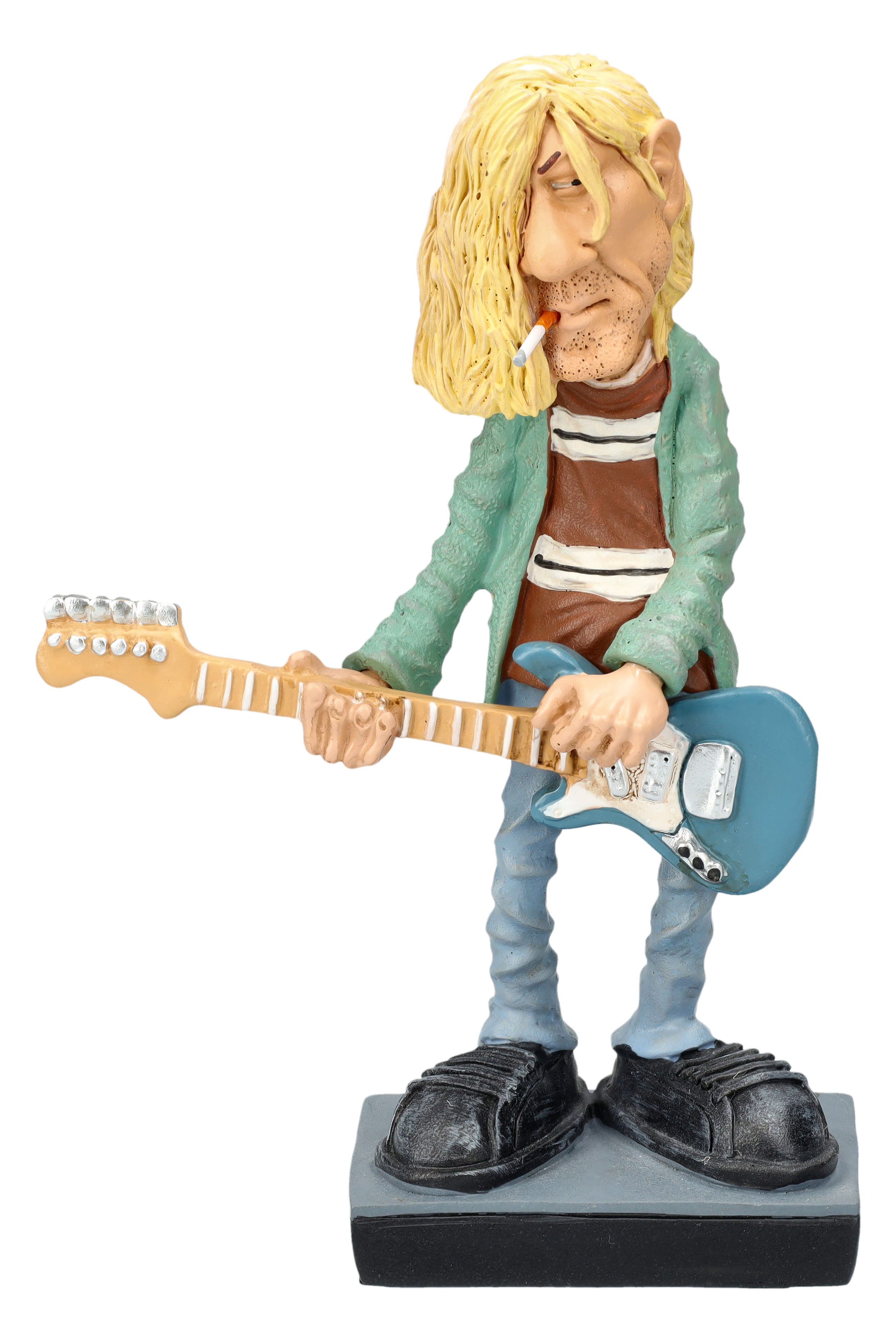 Figuren Shop GmbH Dekofigur Rockstar Figur – Kurt Karikatur Statue Warren Stratford 16.5 cm Deko