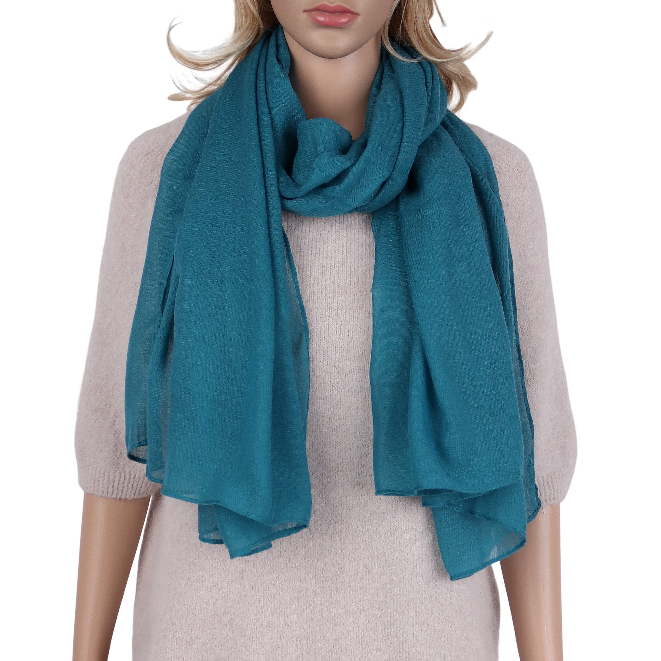 MIRROSI Modeschal weicher Unifarbe Schal 100% Baumwolle, (Viele tolle Farbe günstig online kaufen