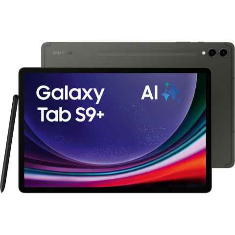 Samsung Galaxy Tab S9+ WiFi Tablet (12,4", 256 GB, Android, AI-Funktionen)