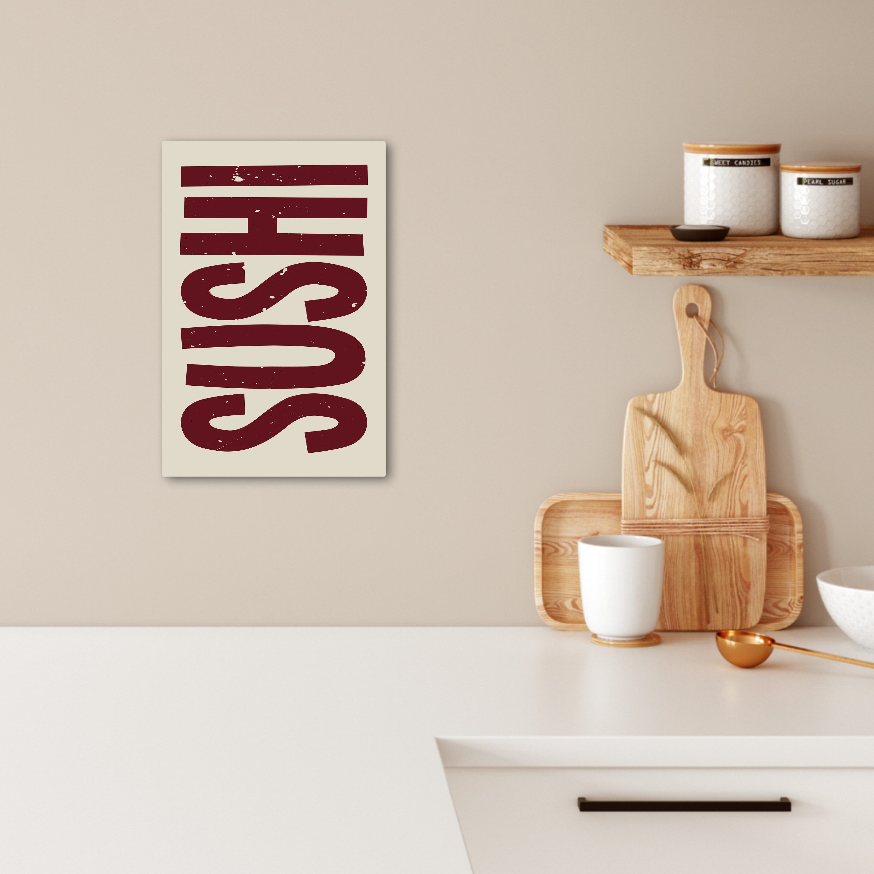 OneMillionCanvasses® Leinwandbild Sushi - Rot - günstig online kaufen