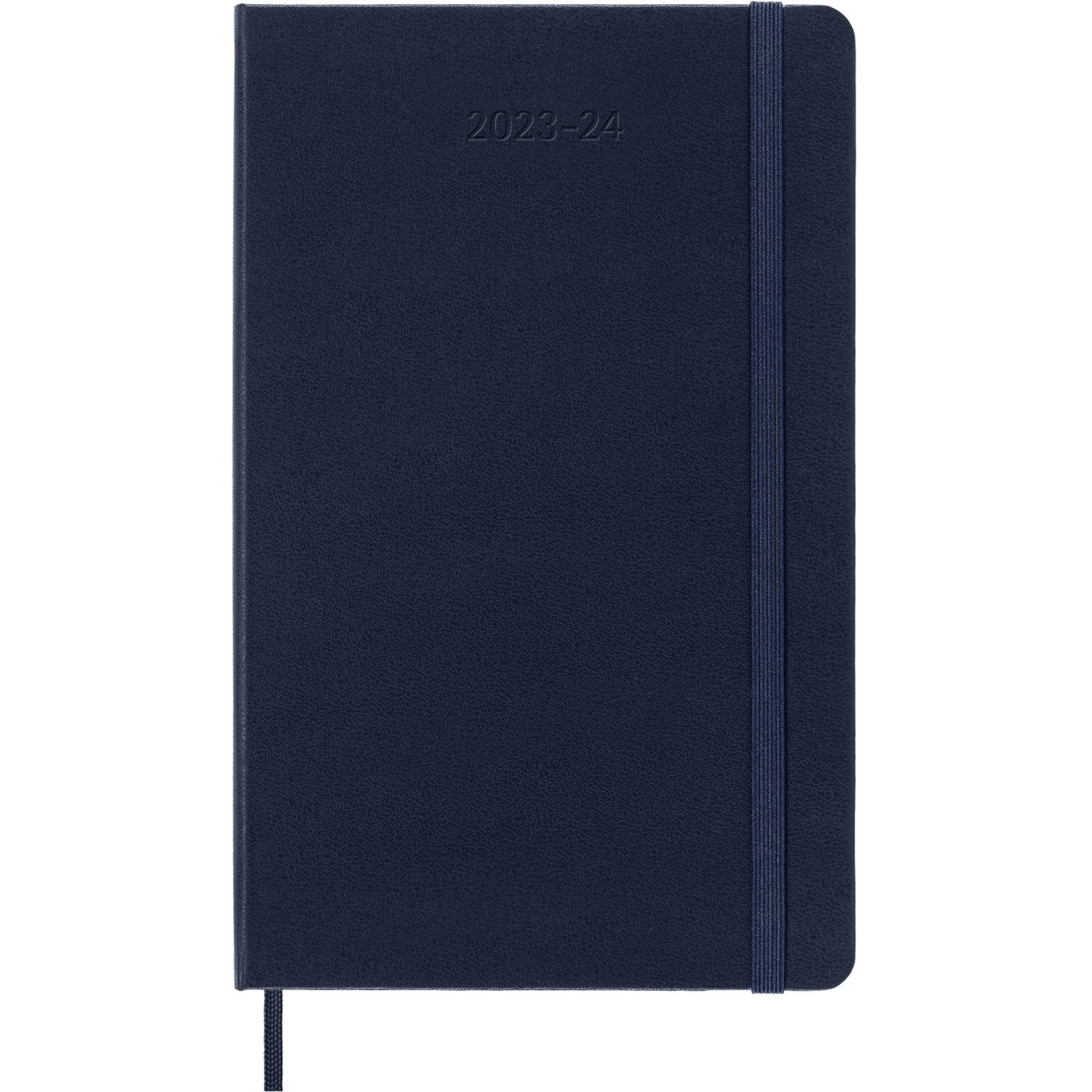 Terminkalender Moleskine 18 Monate Wochen Notizkalender 2023/2024, Large/A5, Saphir