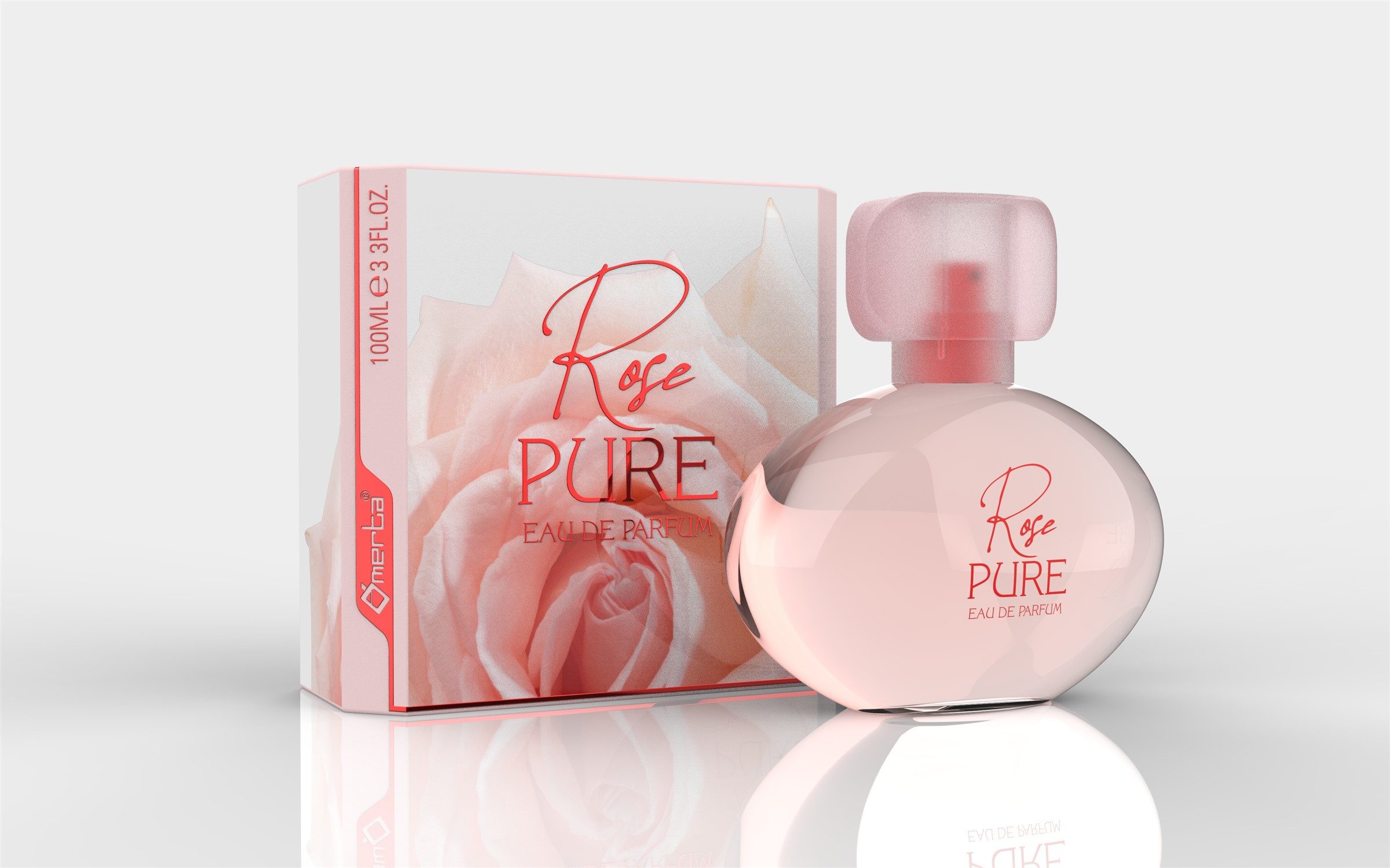 OMERTA Eau de Parfum EDP 100ml "Rose Pure", 1-tlg.