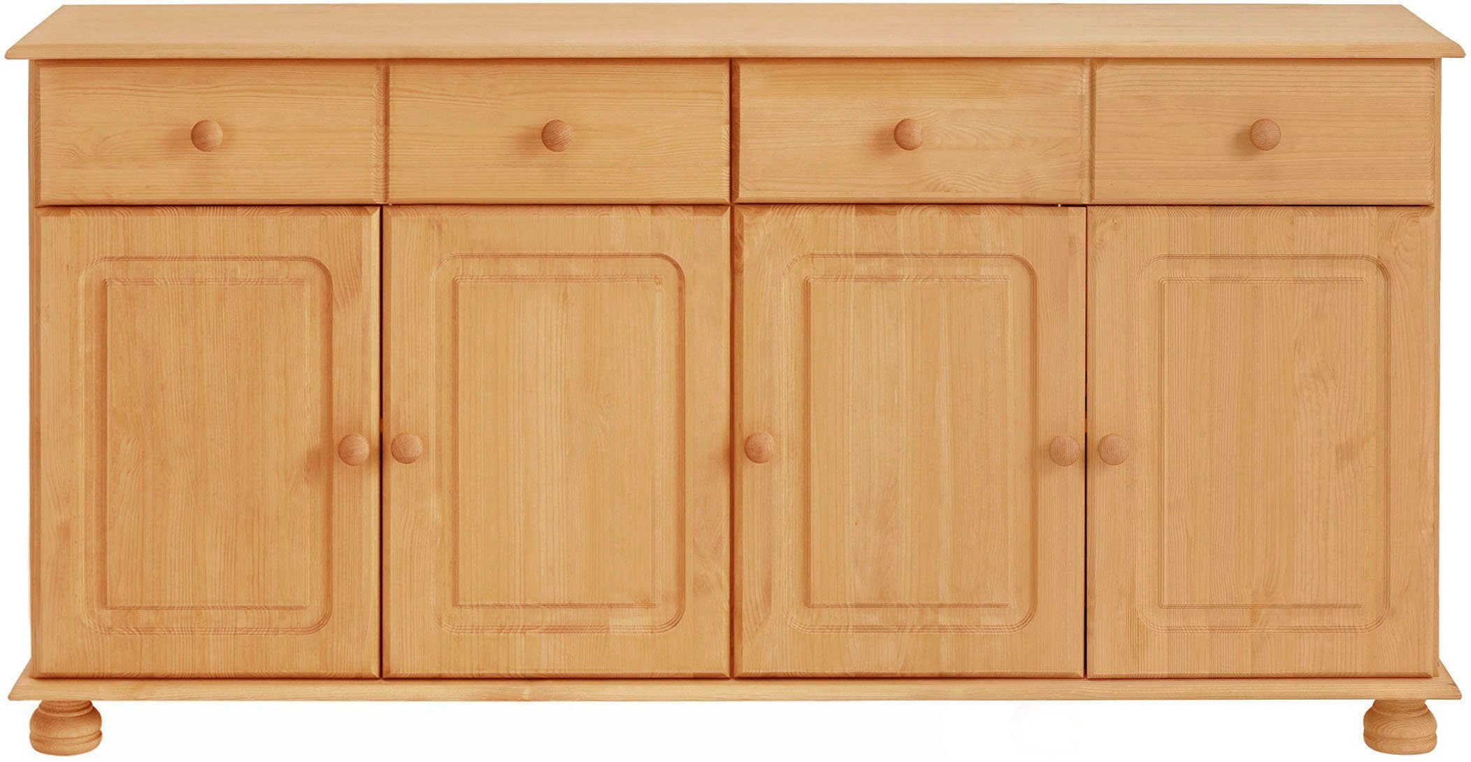 Home affaire Sideboard Mette, Kommode aus massivem Kiefernholz, Breite 156 cm