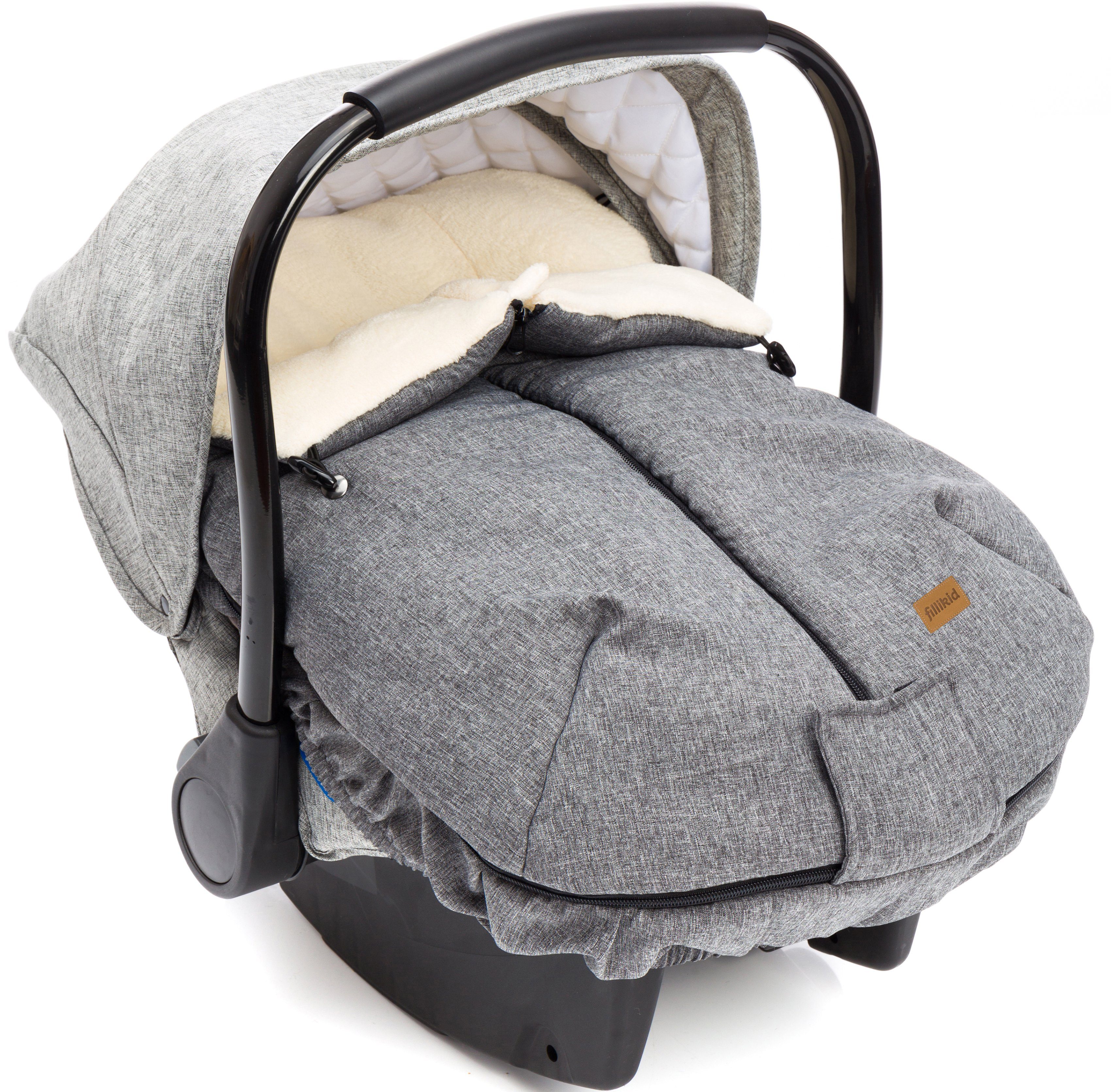Fillikid Fußsack Sella, Winterfußsack, für Babyschalen