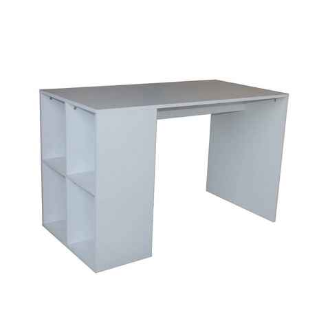 HTI-Line Schreibtisch Schreibtisch Thekla Weiß (1 x Schreibtisch Thekla, ohne Dekoration)