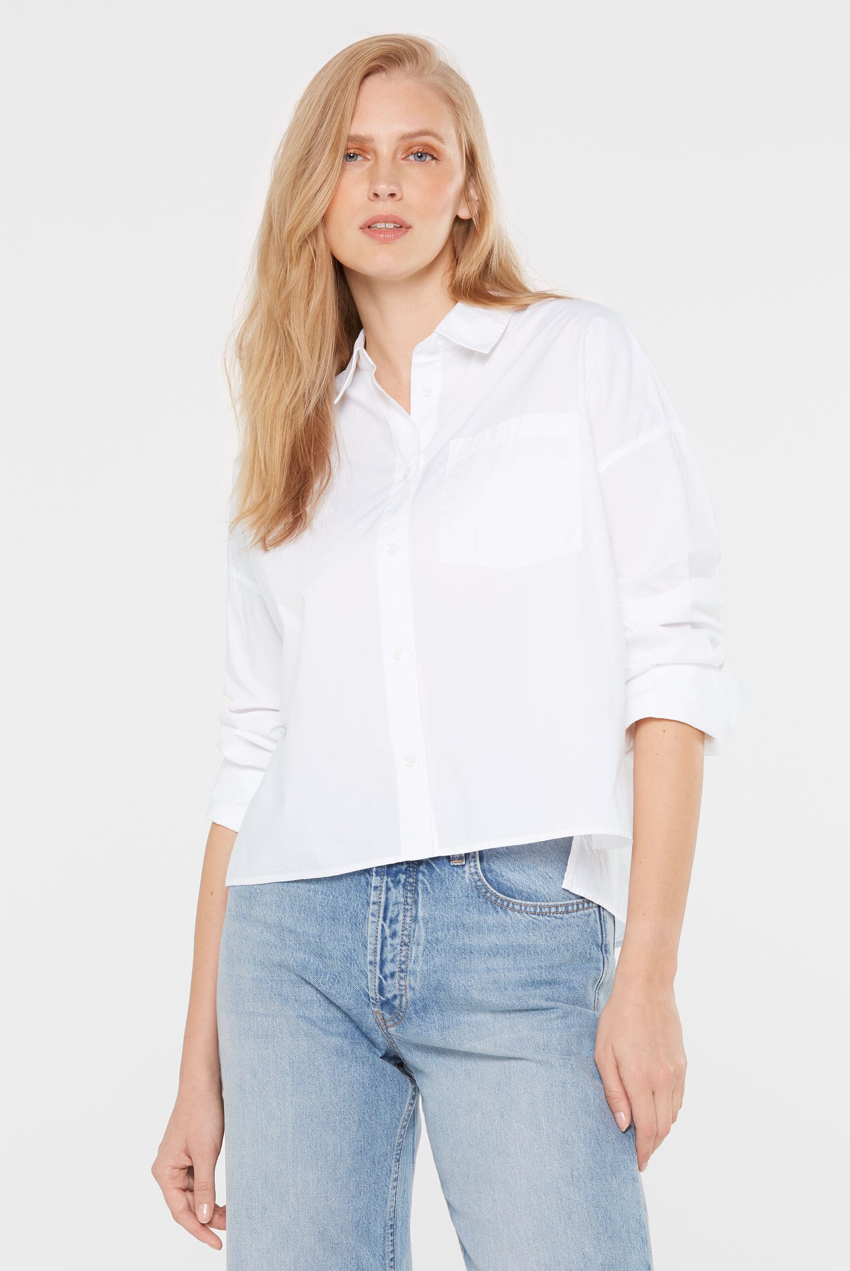 SENSES.THE LABEL Langarmbluse mit Seitenschlitze