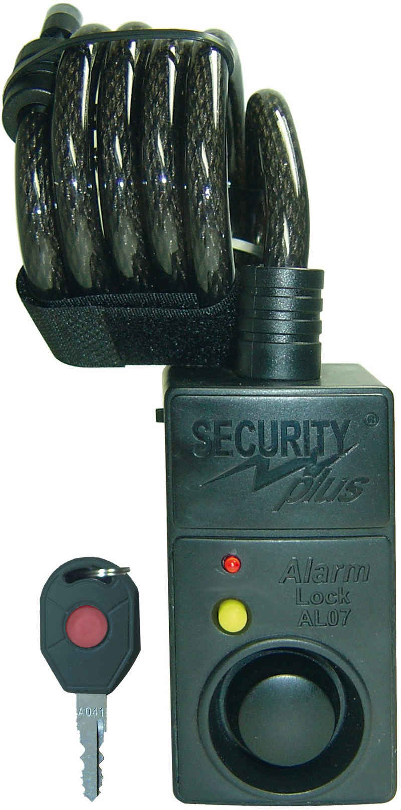 Security Plus Spiralschloss »SECURITY plus Fahrrad Alarmschloss mit Bewegungsmelder«