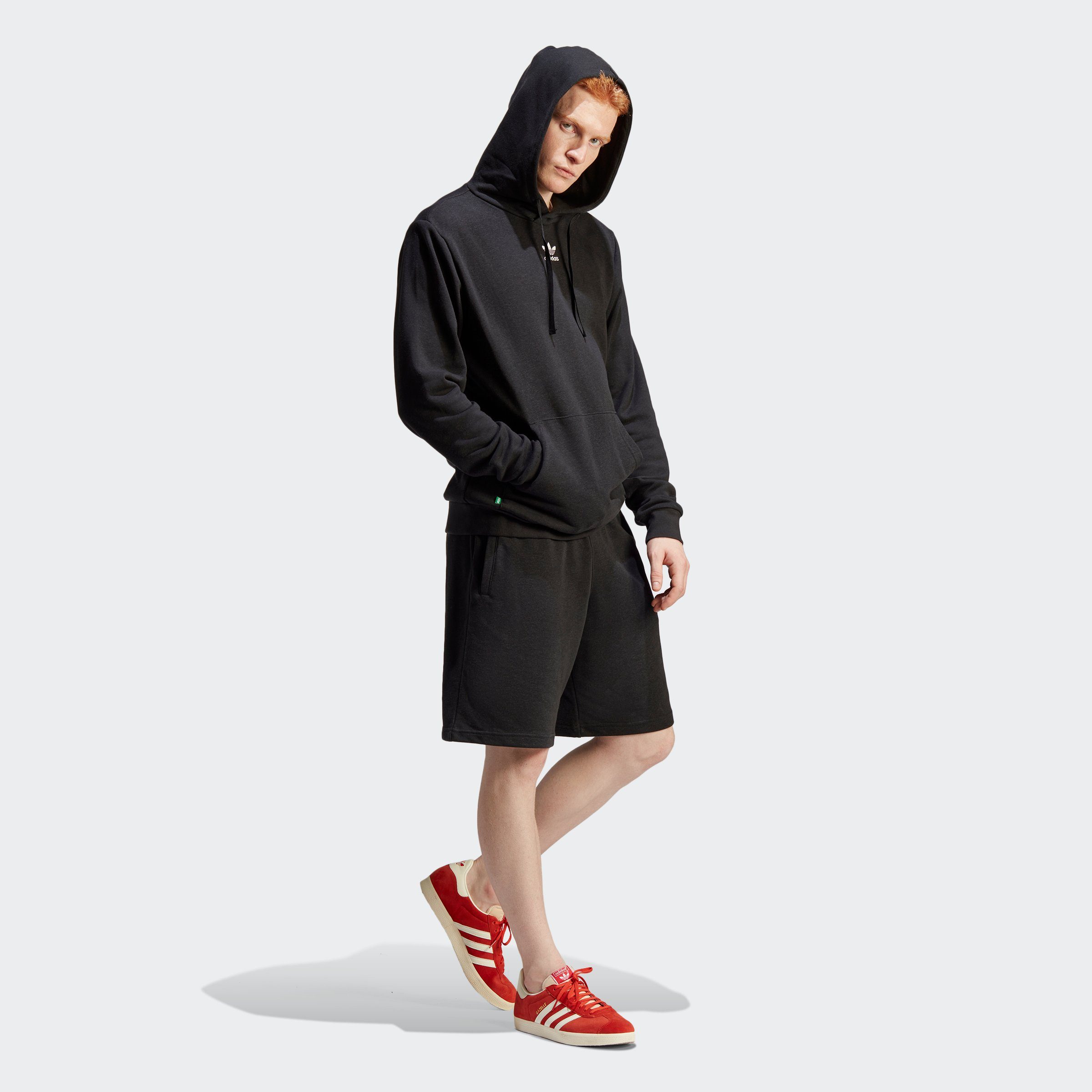 adidas Originals Kapuzensweatshirt HEMP WITH MADE Black HOODIE ESSENTIALS