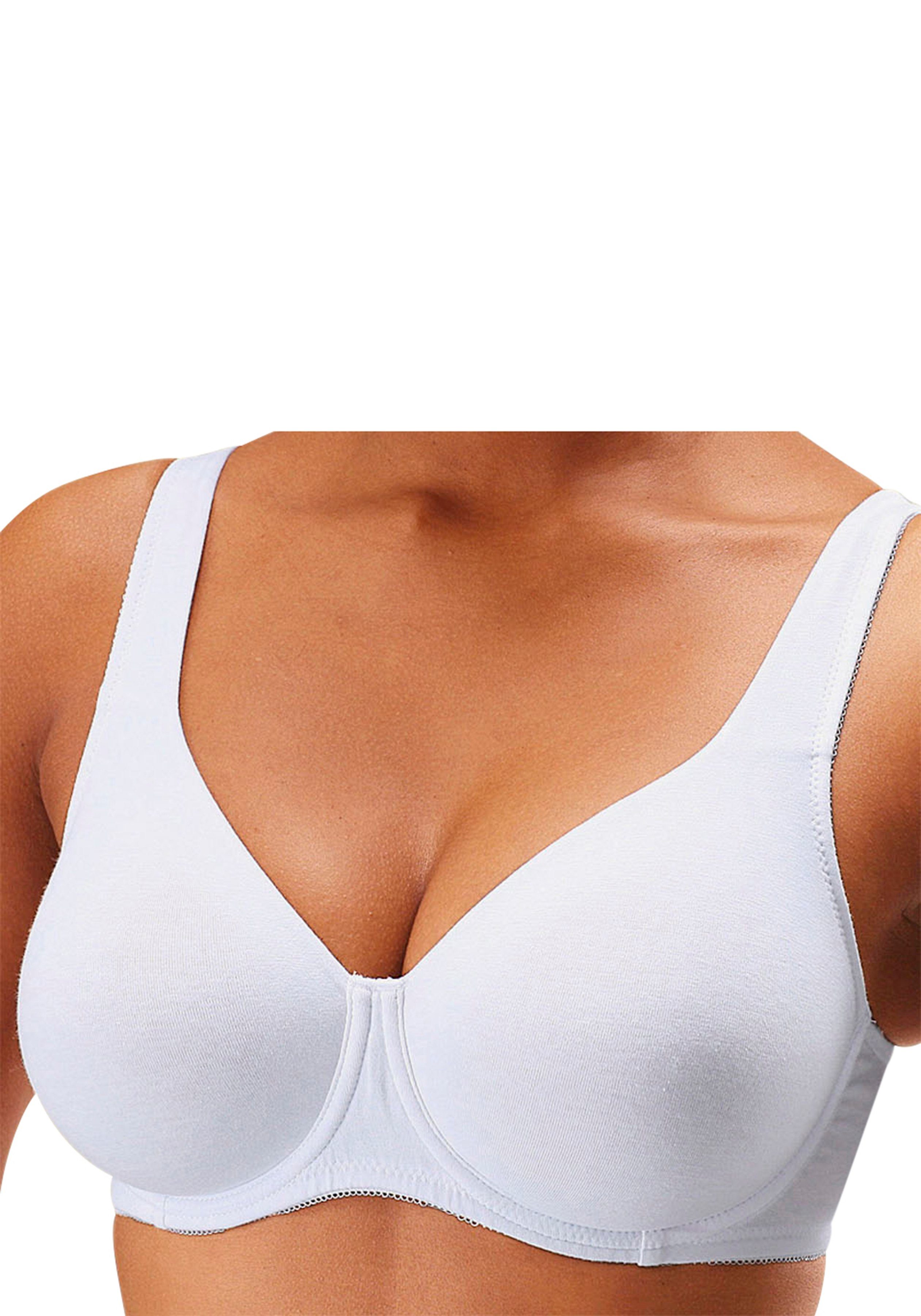 petite fleur by Lascana T-Shirt-BH (Packung, 2 Stück) mit Bügel, ohne Schale