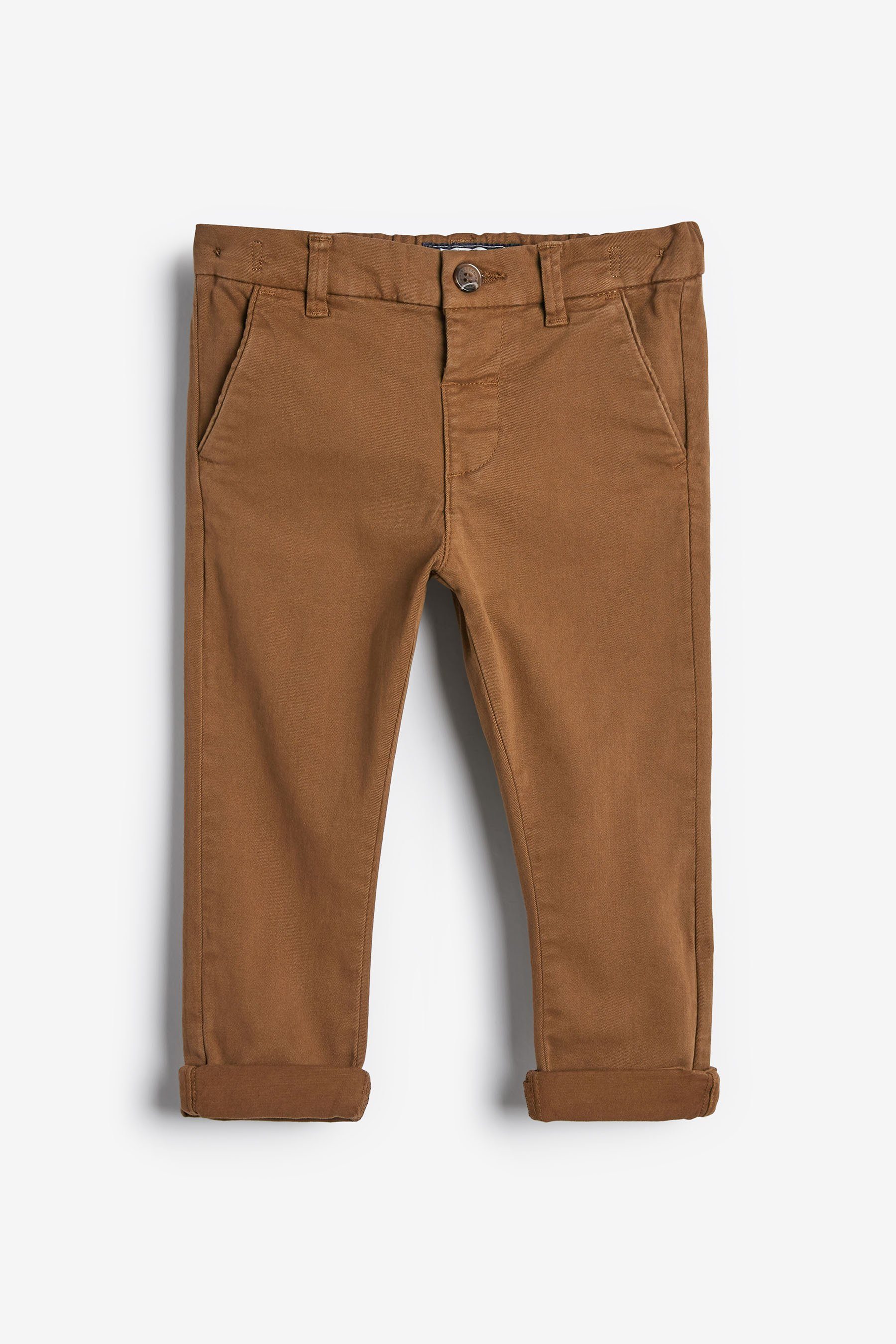 Next Chinohose Chinohose mit Stretch (1-tlg) Tan Ginger