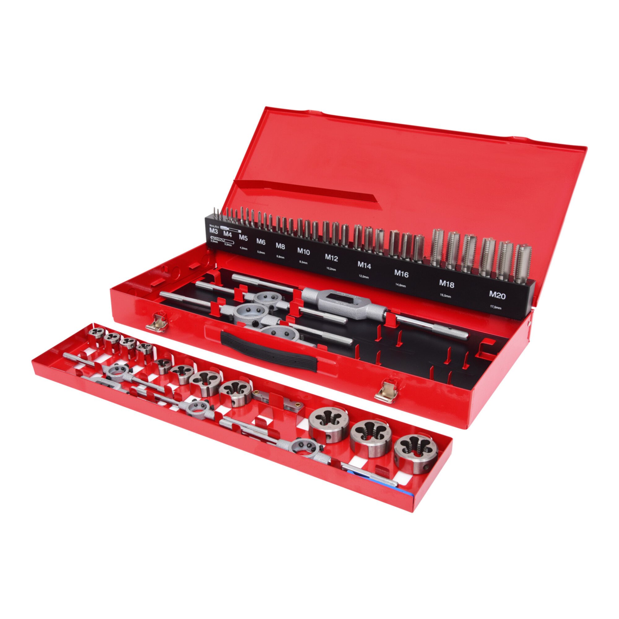 KS Tools Gewindeschneider KS Tools HSS Gewindeschneidwerkzeug-Satz, 54-teilig