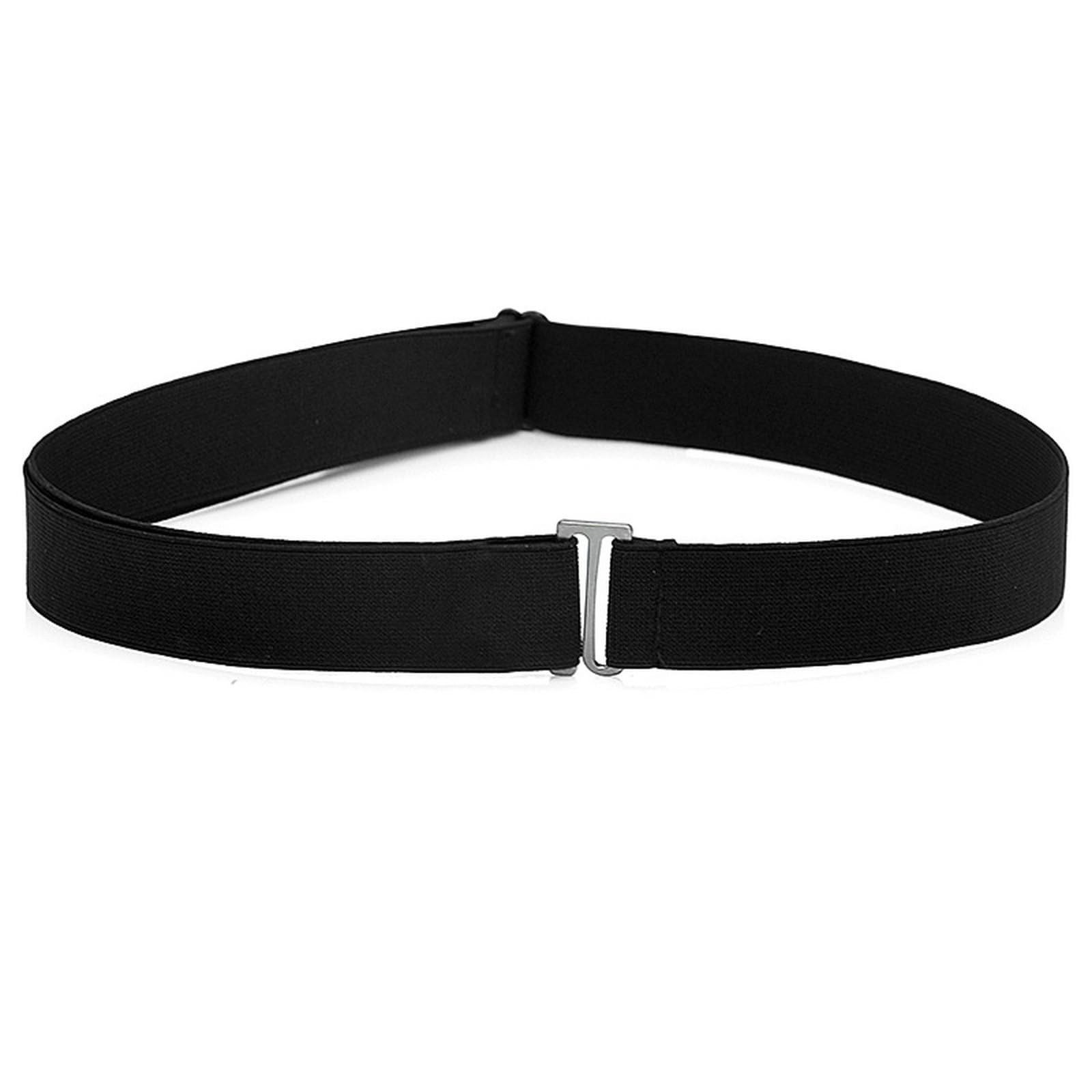 nsihing Stretchgürtel Unsichtbarer elastischer Taillengürtel für Damen mit flacher Schnalle Schmuckgürte Optik für Kleid & Overall