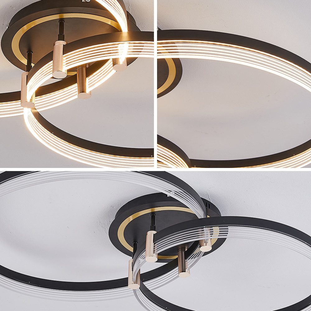 Euroton LED Deckenleuchte LED Deckenleuchte Fernbedienung/Handy-App Lichtfa günstig online kaufen