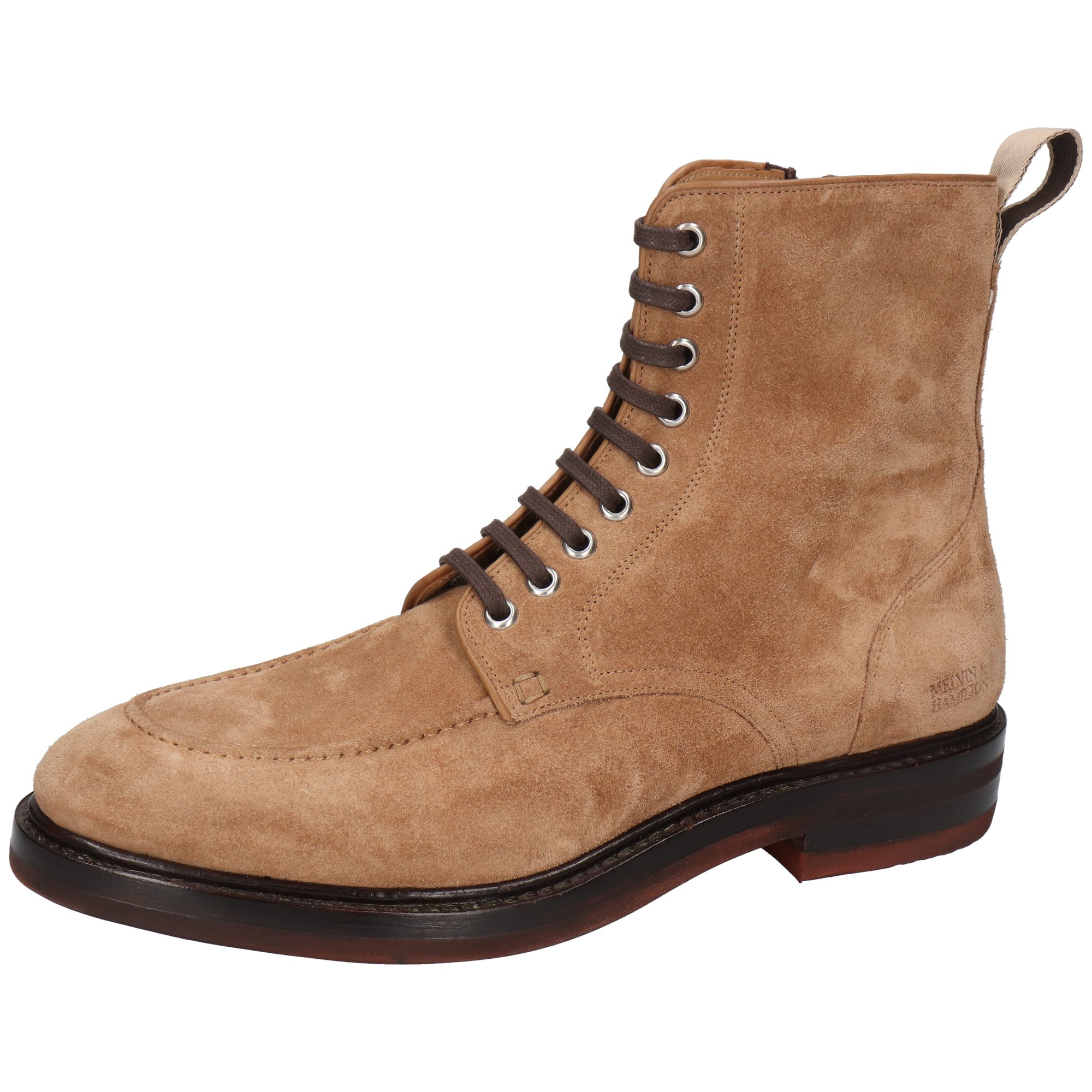 Melvin & Hamilton Rick 2 Leder-Schnürstiefeletten für Herren Stiefelette Flache Absätze, Echtes Leder