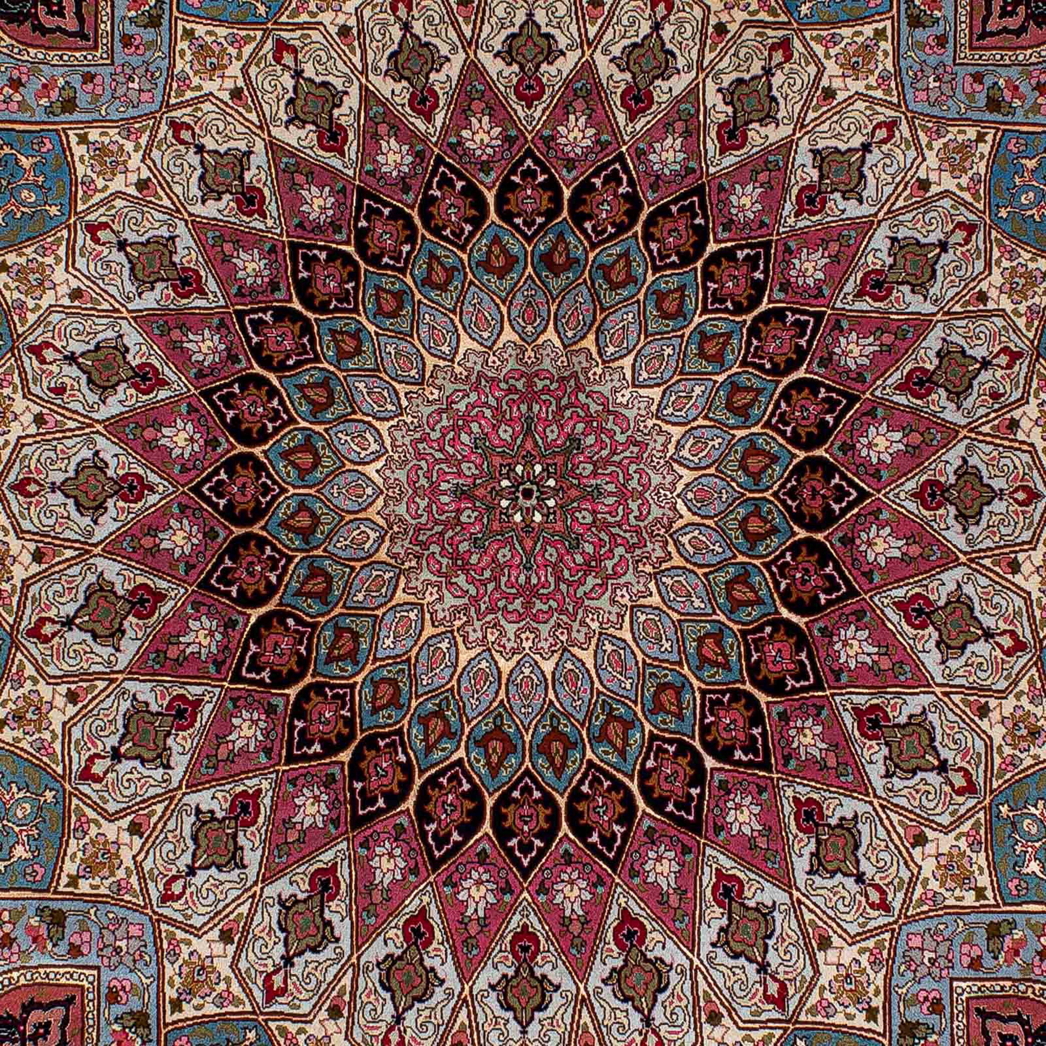 Orientteppich Perser - Täbriz Einzelstück 158 Wohnzimmer, 7 217 Höhe: Handgeknüpft, - mit Royal mm, mehrfarbig, morgenland, Zertifikat - x - cm rechteckig