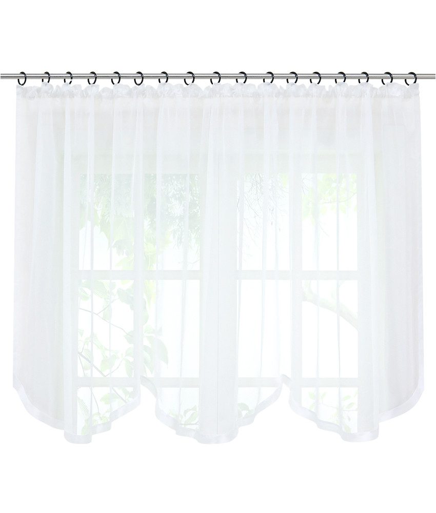 Joyswahl Scheibengardine Bogenstore (1 St), Kräuselband, transparent, Voile günstig online kaufen