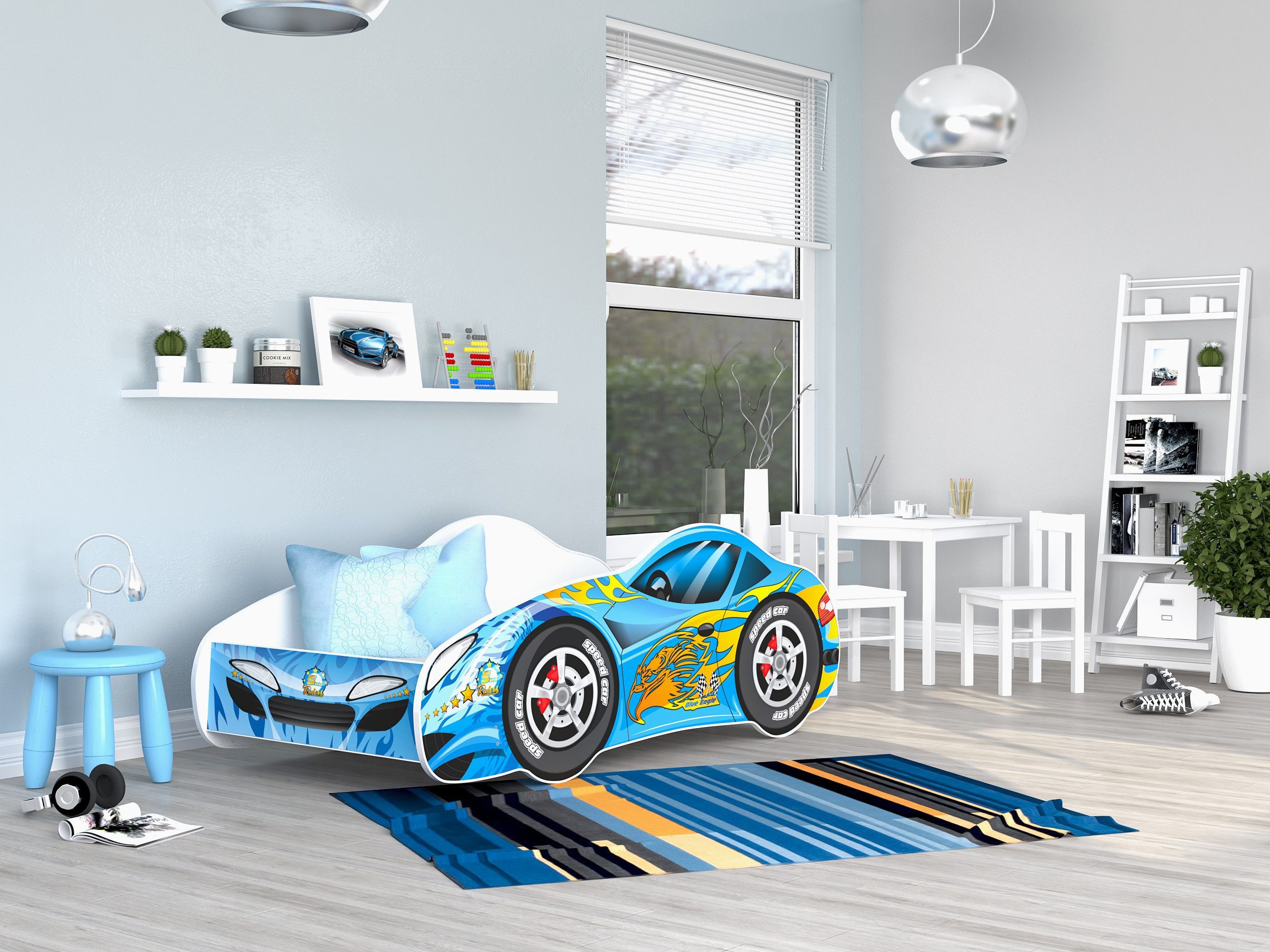 AJKmeble Autobett Kinderbett Jugendbett 70x140cm Gamerbett günstig online kaufen