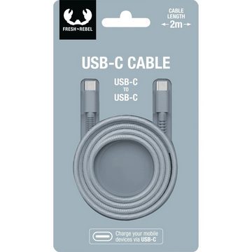 Fresh´n Rebel USB-C - USB-C Kabel "Fabriq", 2m Smartphone-Kabel, USB Typ C, (200 cm)