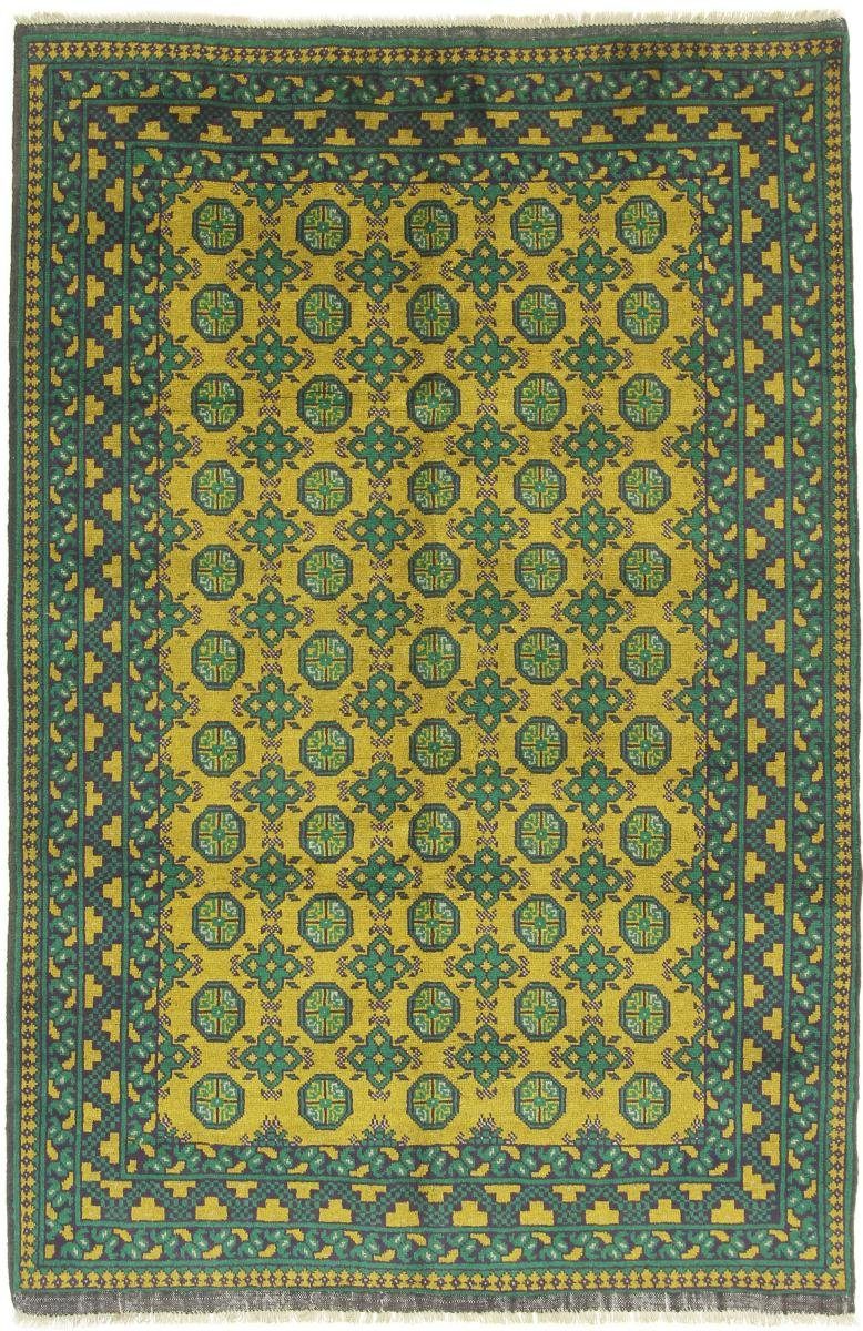 Orientteppich Afghan Akhche 161x242 Handgeknüpfter Orientteppich, Nain Trading, rechteckig, Höhe: 6 mm