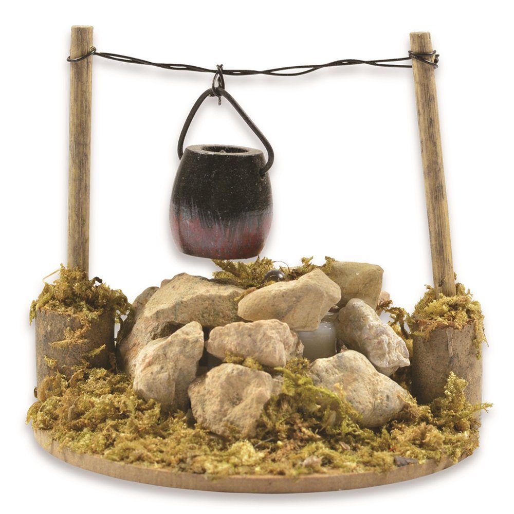 RIFFELMACHER & WEINBERGER Krippen-Zubehör Feuerstelle mit Kessel und LED-Be günstig online kaufen