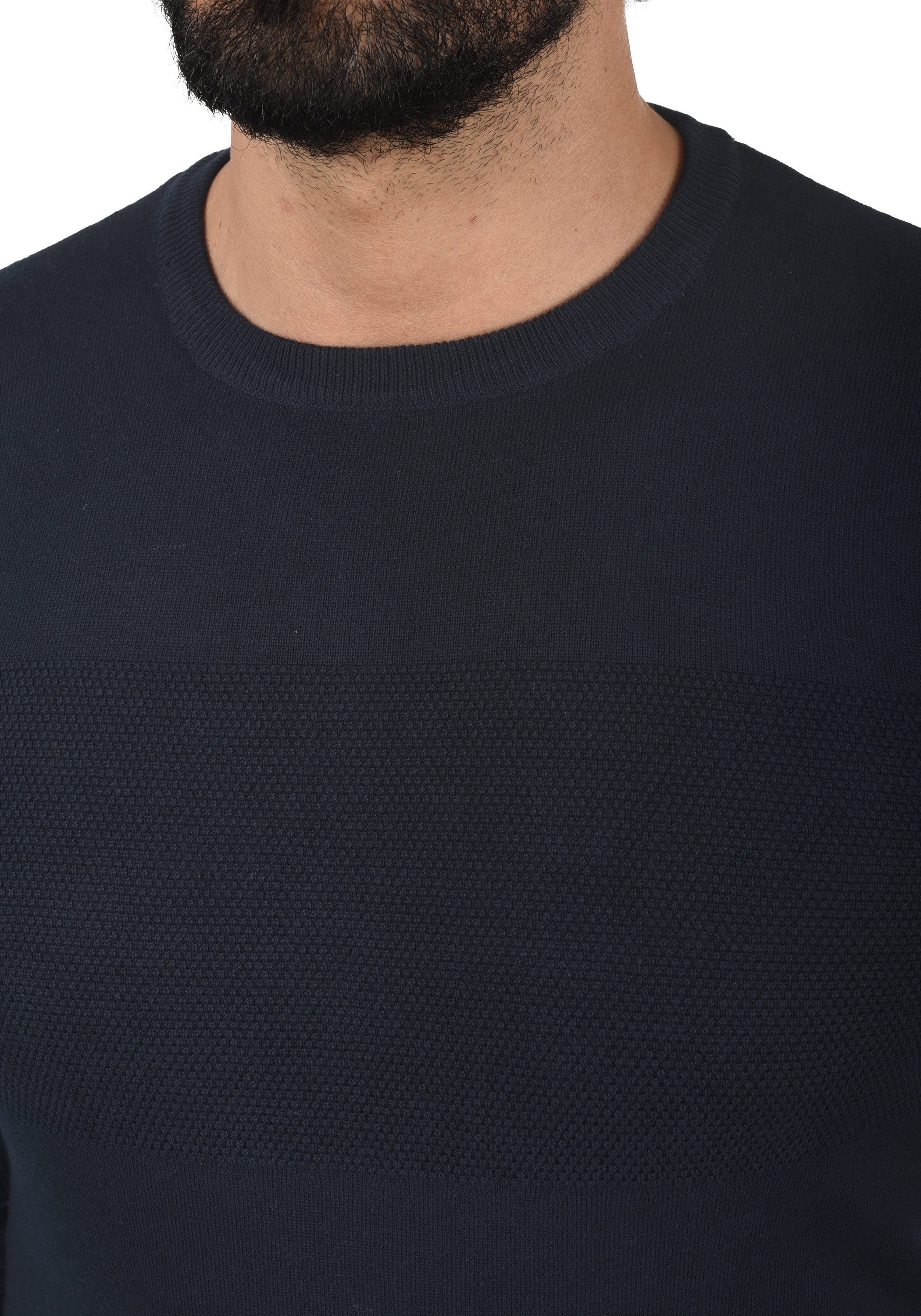 Indicode Strickpullover IDErnesto Strickpulli aus Feinstrick