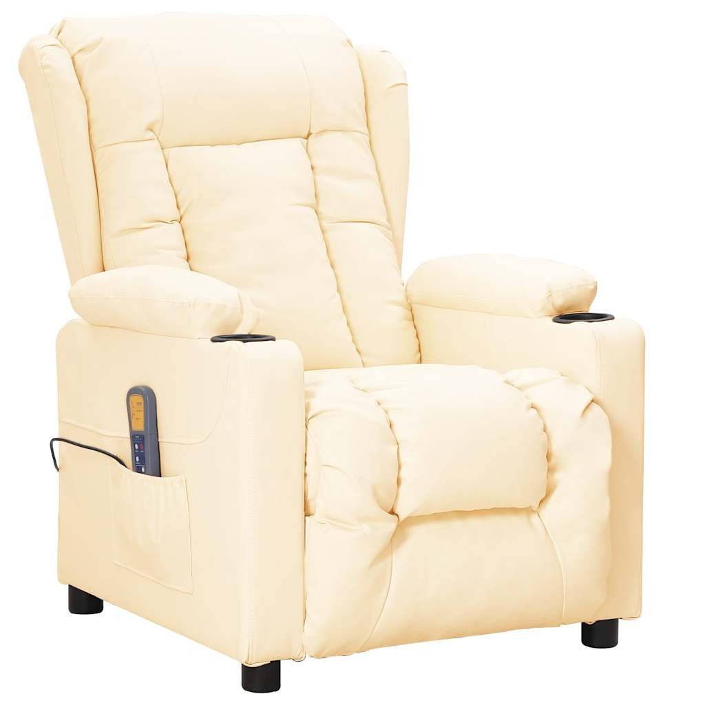 vidaXL Massagesessel Massagesessel mit Aufstehhilfe Creme günstig online kaufen