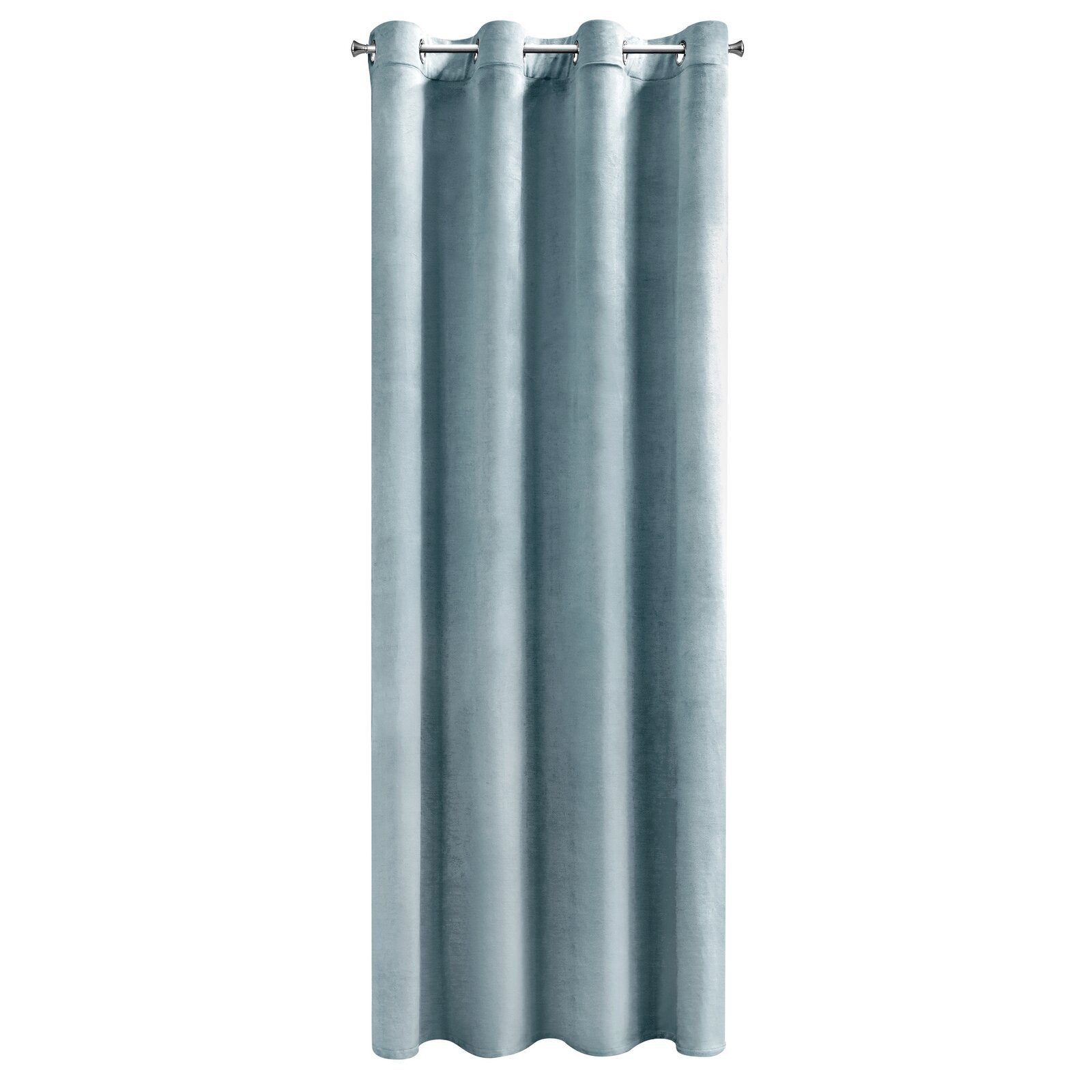 Design91 Vorhang Samtvorhänge 140x250 cm (1 St), Ösen, blickdicht, Samt, Wohnzimmer