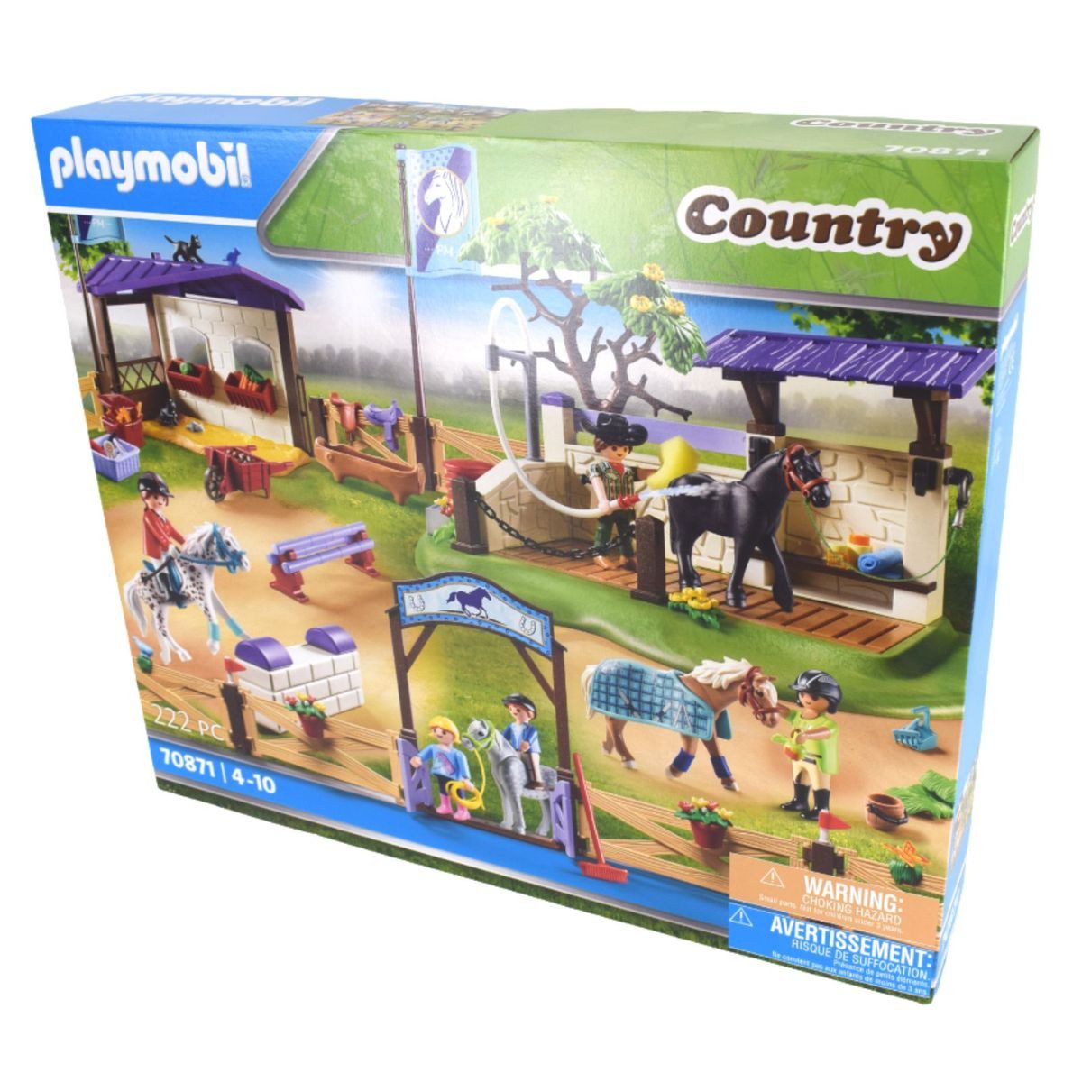 Playmobil® Playmobil 70871 Country Reitturnier mit Waschplatz Pferde-Wettkampf Spielbausteine, (222 St., 70871)