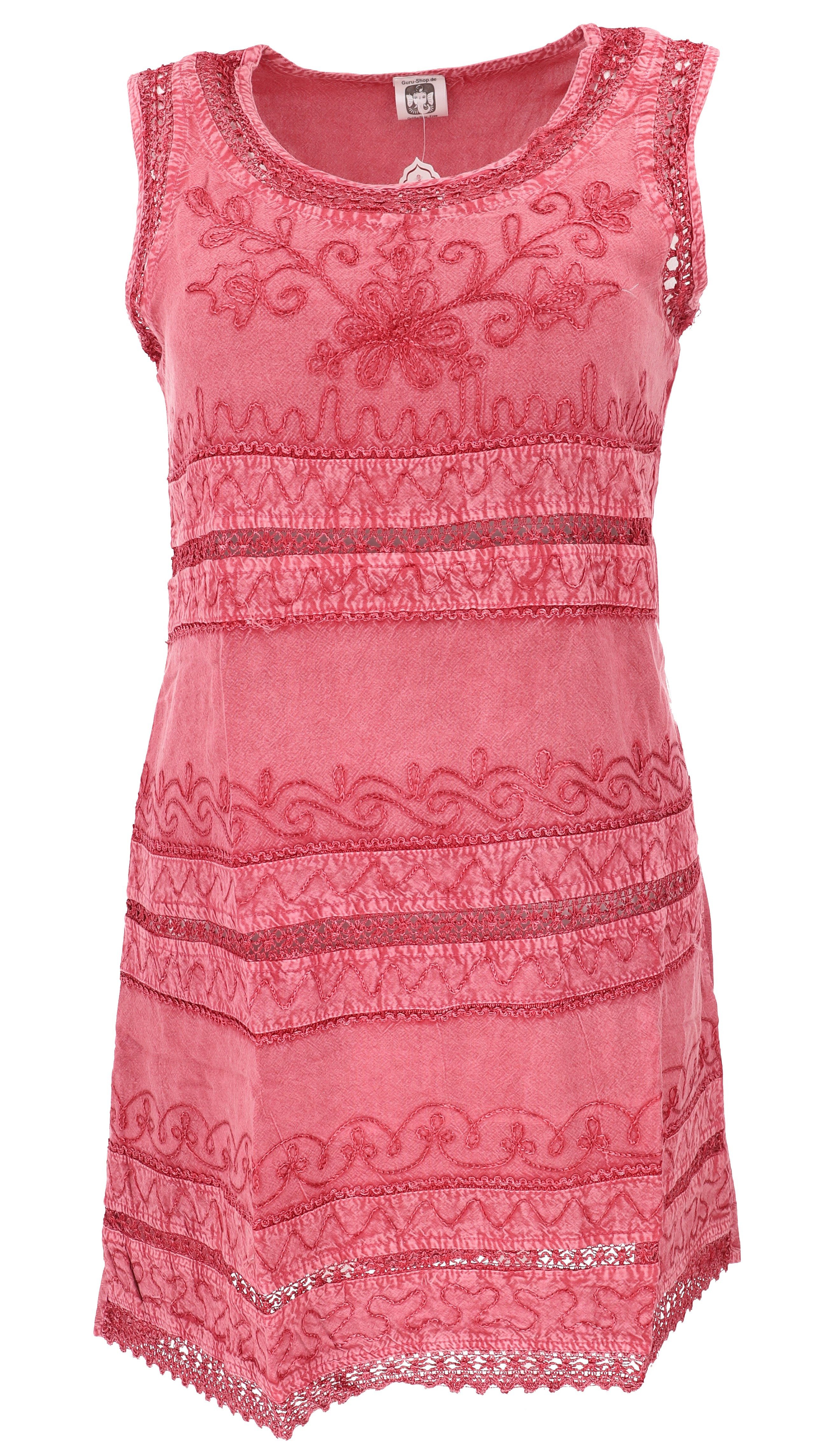 Guru-Shop Midikleid Besticktes Boho Sommerkleid, indisches Hippie.. alternative Bekleidung