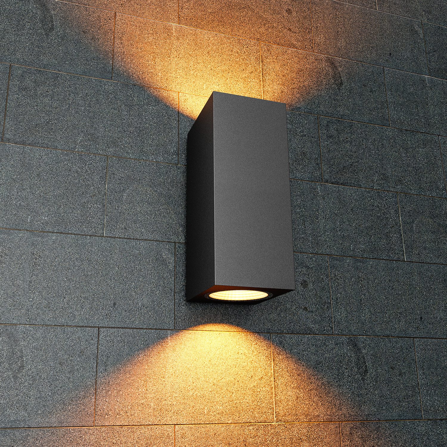 LETGOSPT Wandleuchte LED Außenleuchte Wand GU10 günstig online kaufen