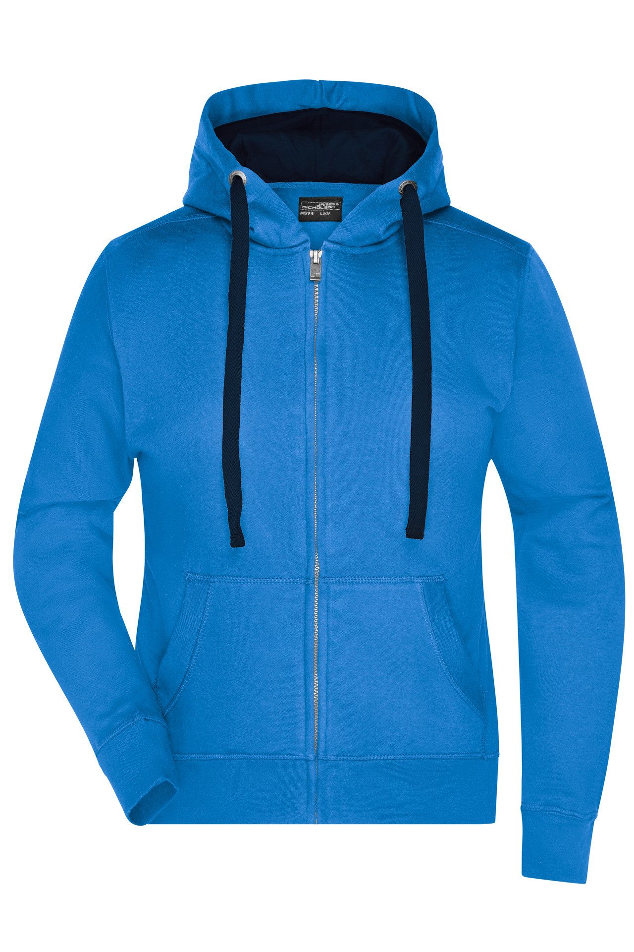 James & Nicholson Sweatjacke Hochwertige Damen Kapuzenjacke wasser- und schmutzabweisend JN594 Damen Sweatjacke Bionic
